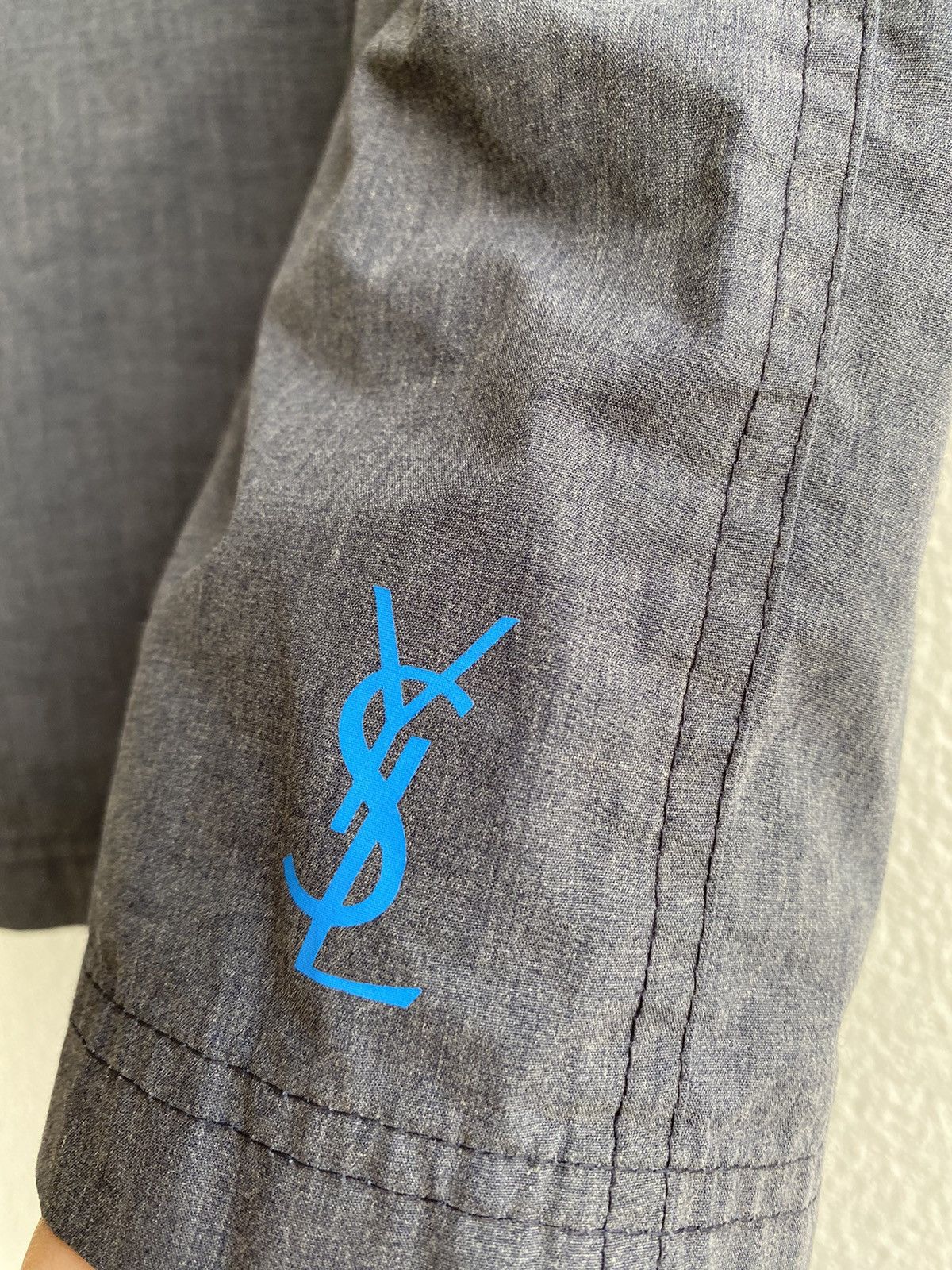 Yves Saint Laurent Grey YSL Shorts Size US 38 / EU 54 - 2 Thumbnail
