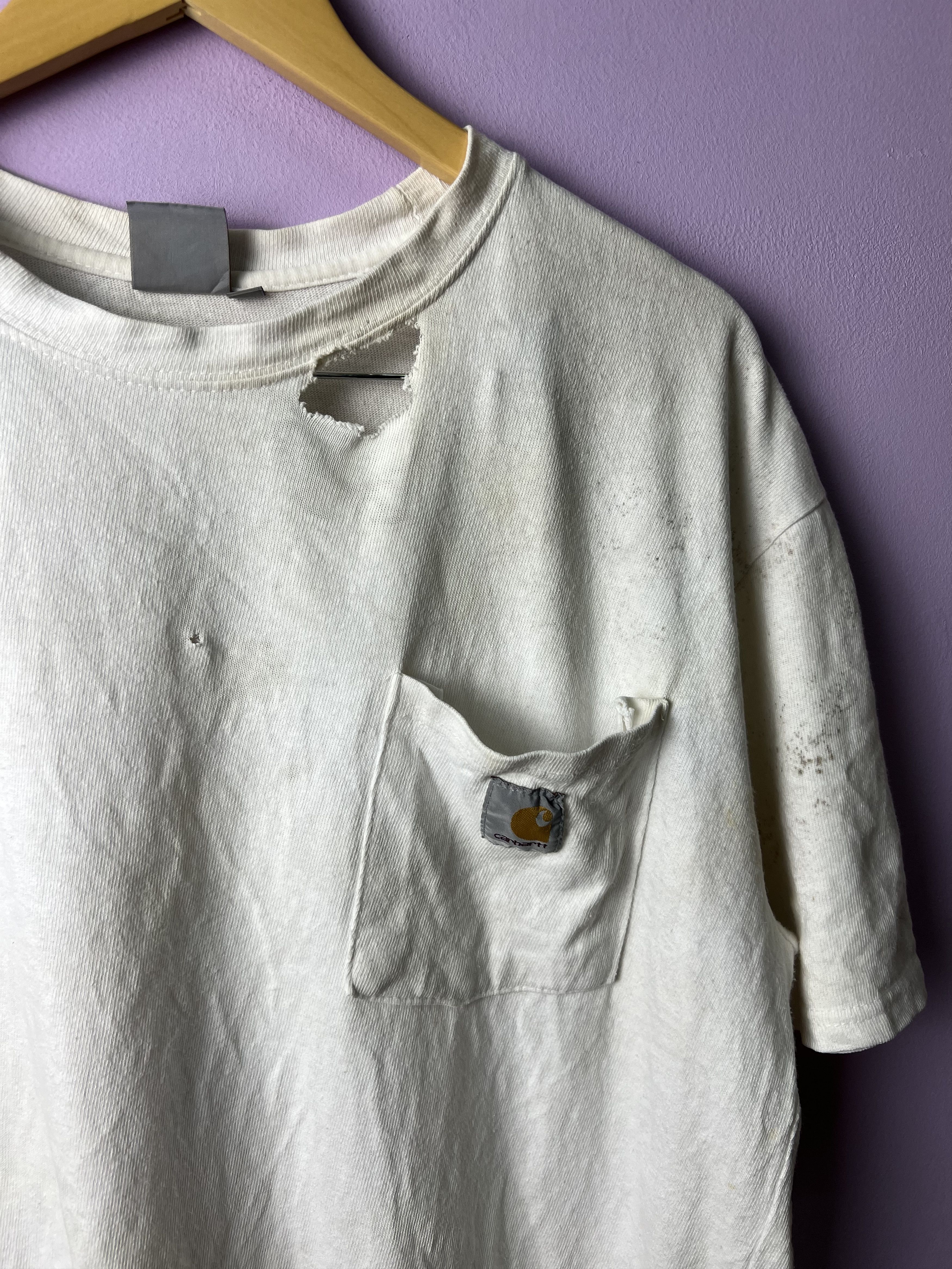 Carhartt 🔥Vintage Distressed Carhartt Pocket Tees Size US L / EU 52-54 / 3 - 4 Thumbnail