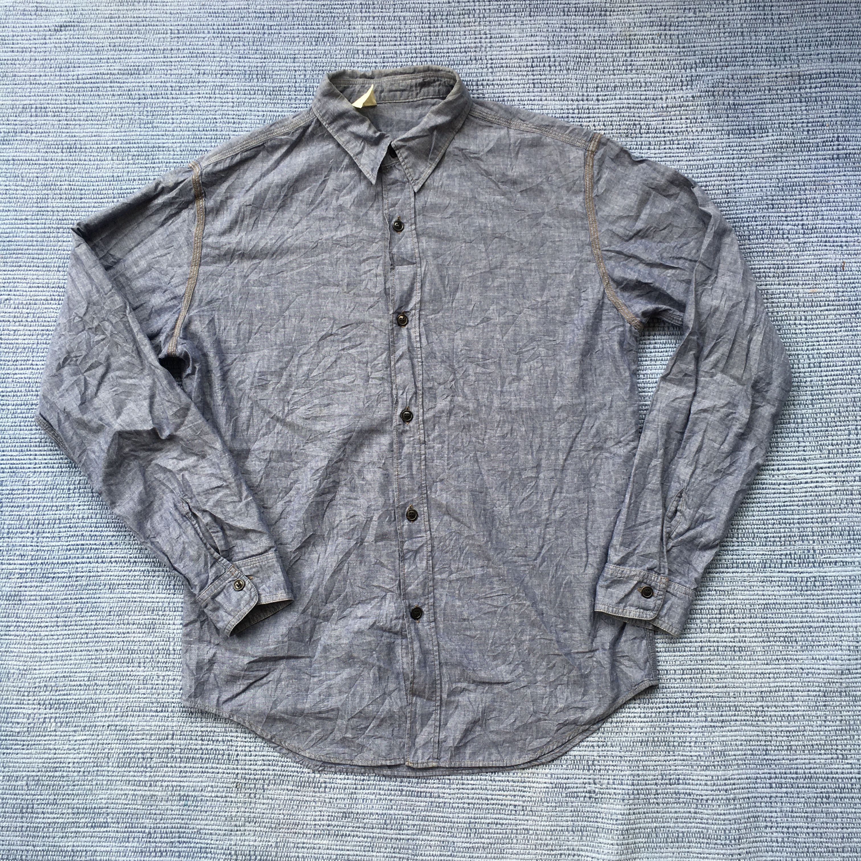 Japanese Brand n.hollywood chambray shirt Size US M / EU 48-50 / 2 - 2 Thumbnail