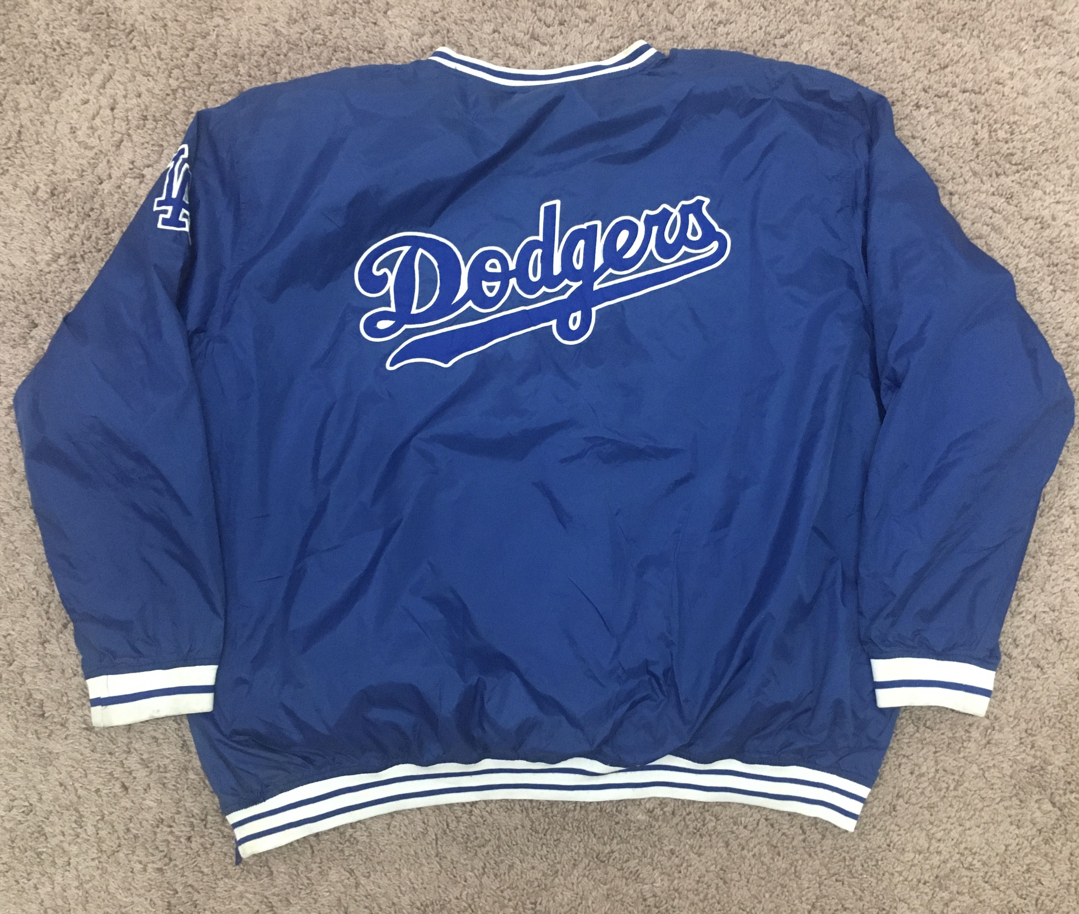MLB Vintage 90s dodgers pullover Size US XXL / EU 58 / 5 - 5 Thumbnail