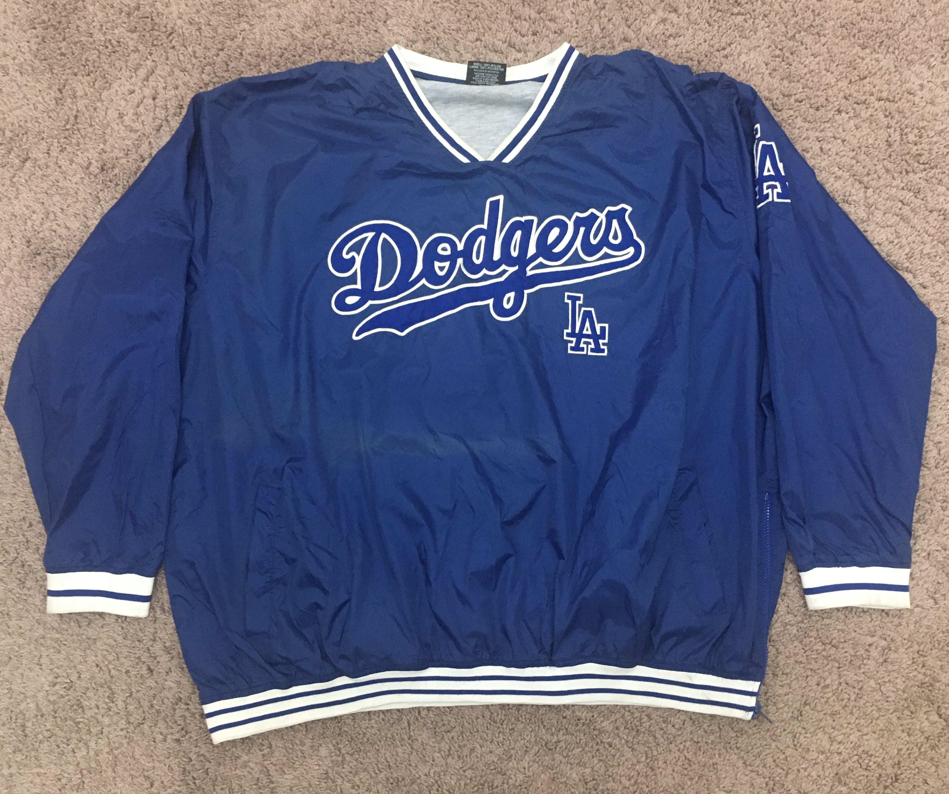 MLB Vintage 90s dodgers pullover Size US XXL / EU 58 / 5 - 1 Thumbnail