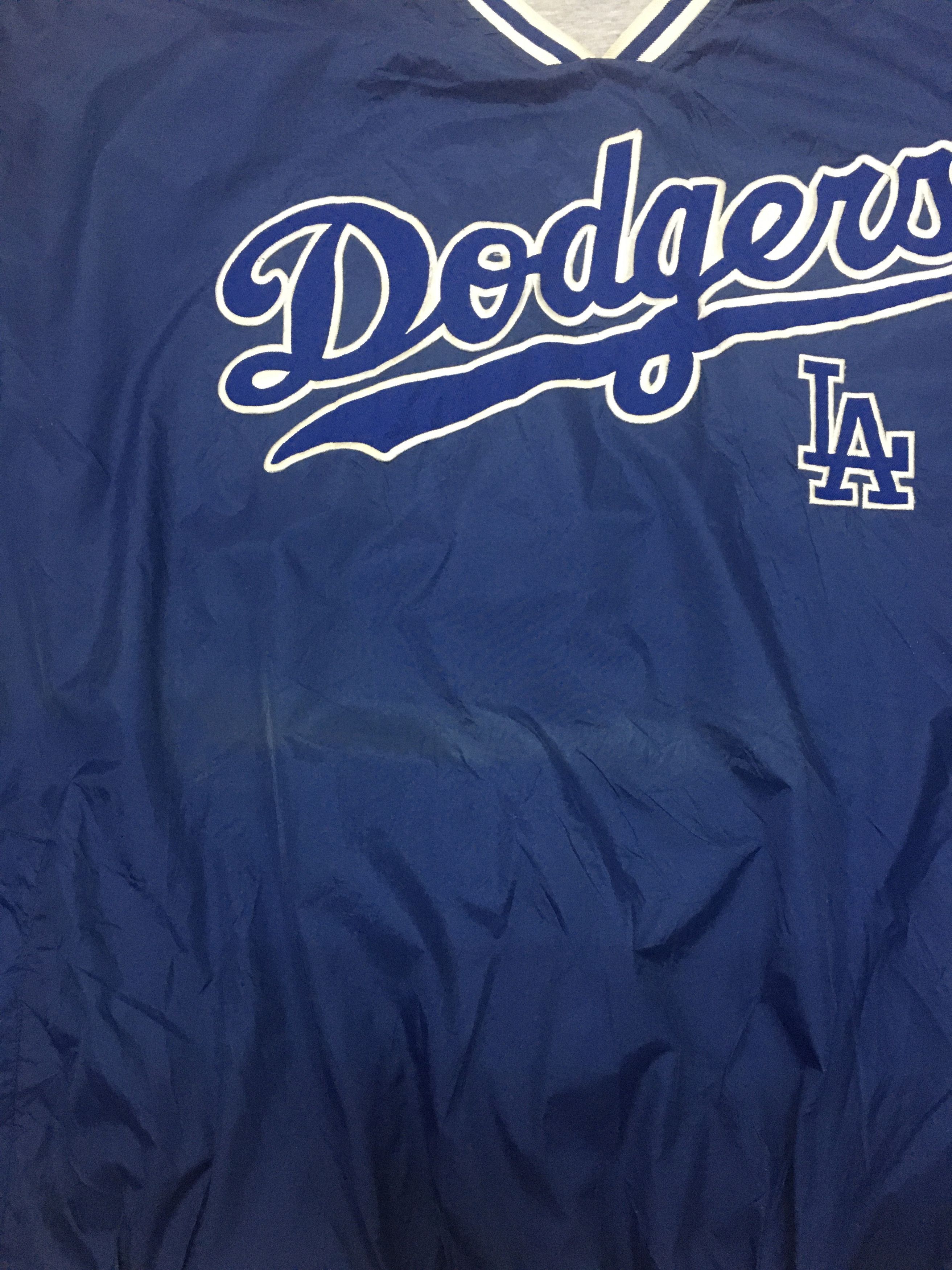 MLB Vintage 90s dodgers pullover Size US XXL / EU 58 / 5 - 2 Thumbnail