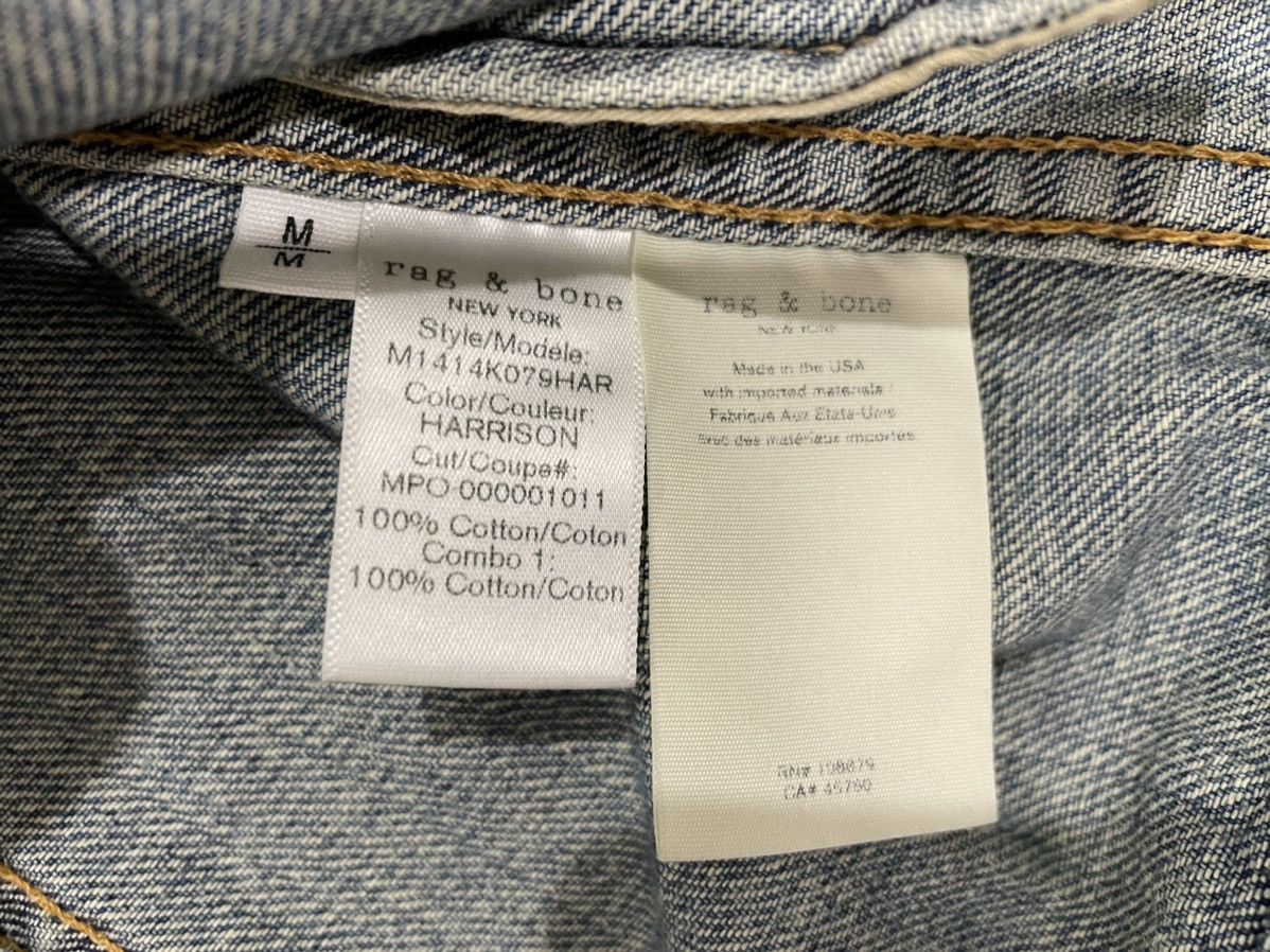 Rag & Bone Definitive Embroidered Selvedge Denim Jacket Size US M / EU 48-50 / 2 - 4 Thumbnail