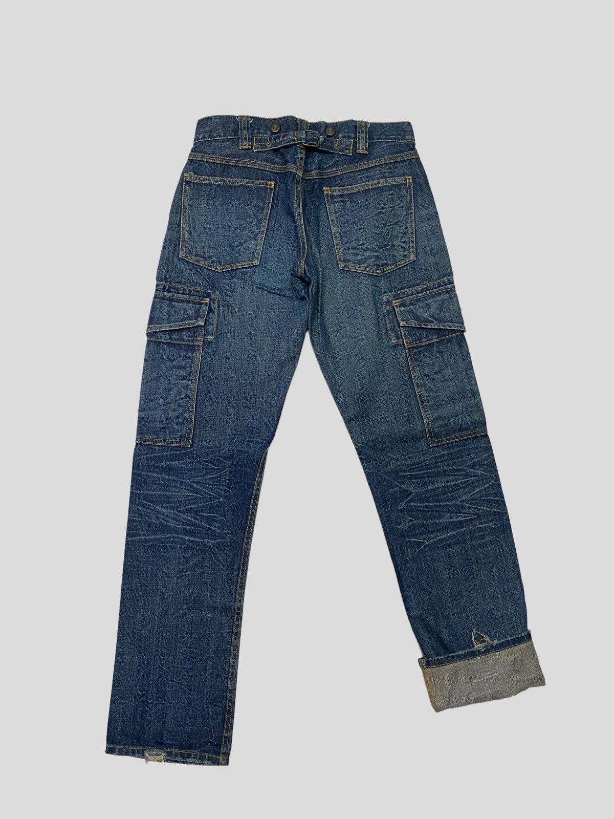 Polo Ralph Lauren CARGO RALPH LAUREN MULTIPOCKET LOW WAIST DISTRESSED DENIM Size US 28 / EU 44 - 12 Thumbnail