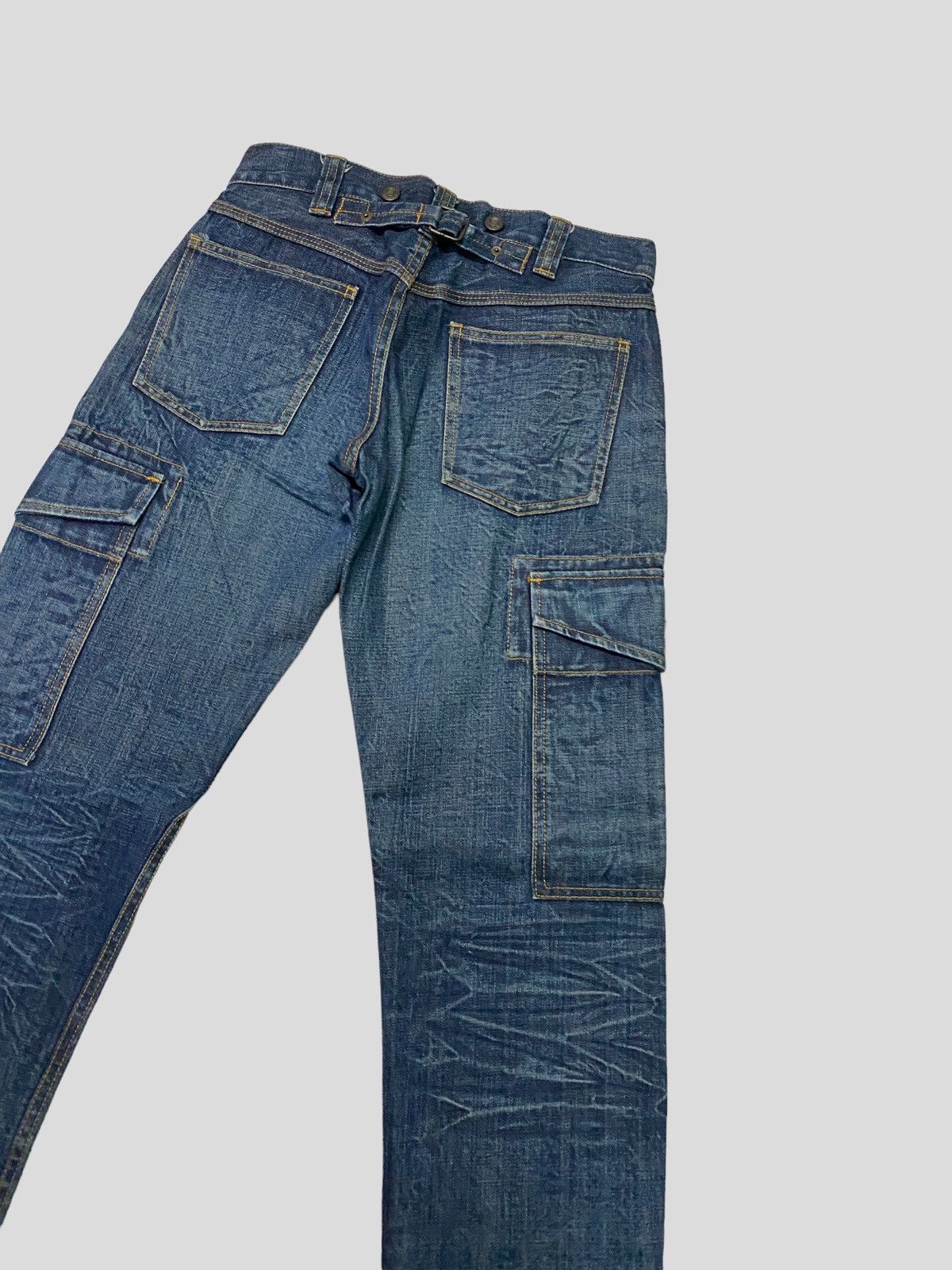 Polo Ralph Lauren CARGO RALPH LAUREN MULTIPOCKET LOW WAIST DISTRESSED DENIM Size US 28 / EU 44 - 15 Thumbnail