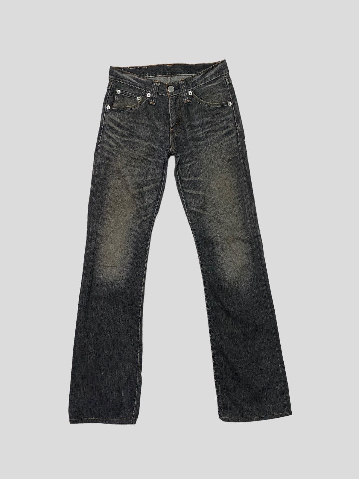 Levi's × Levi's Vintage Clothing × Vintage Flare jeans Levi's Lot 708 Faded Black Boot cut Size US 27 - 2 Thumbnail