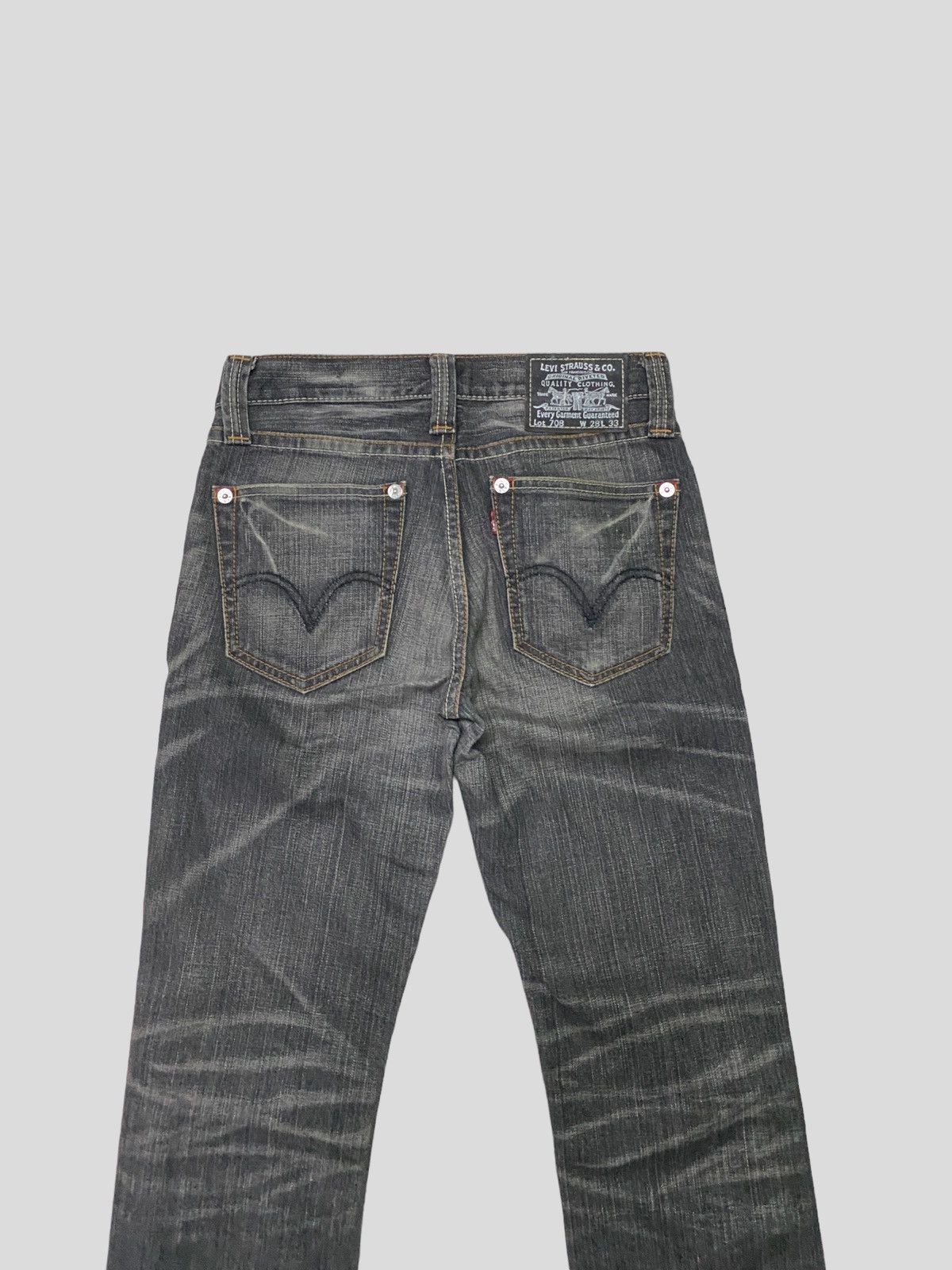 Levi's × Levi's Vintage Clothing × Vintage Flare jeans Levi's Lot 708 Faded Black Boot cut Size US 27 - 8 Thumbnail