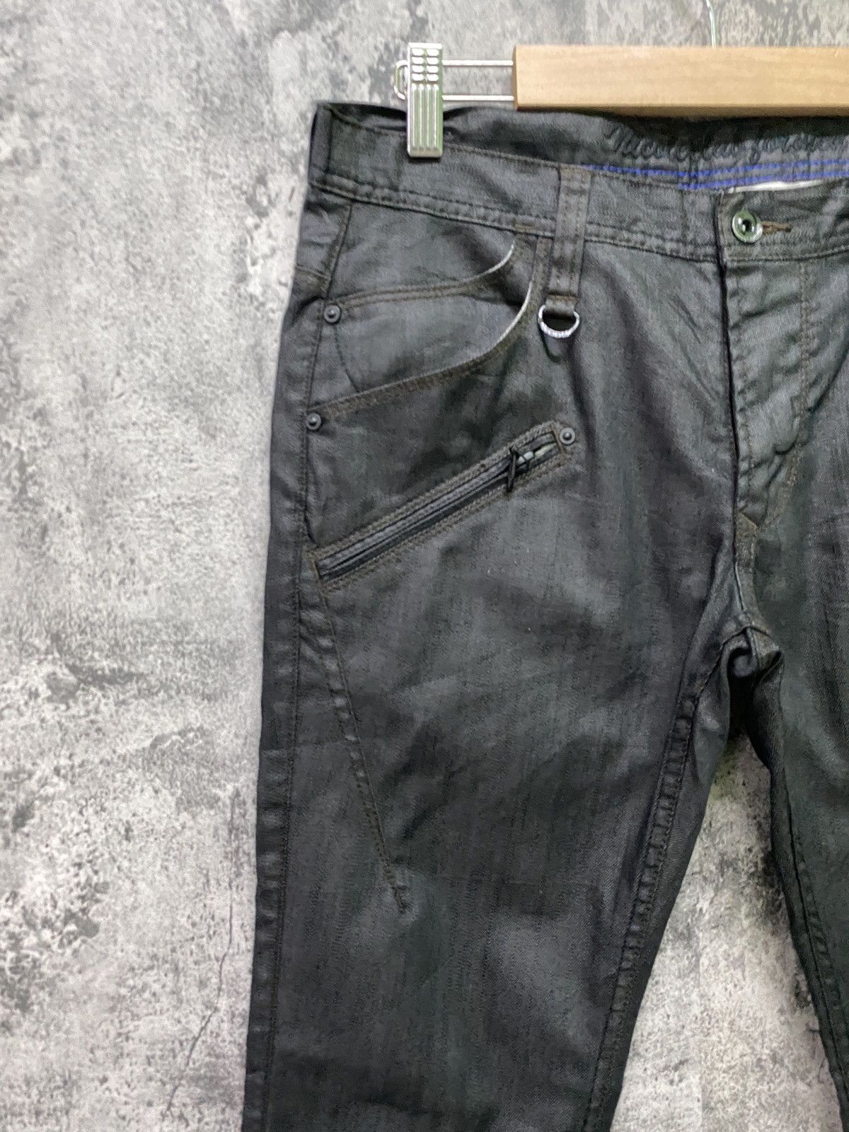 Designer × Japanese Brand × Matsuda NICOLE CLUB FOR MEN Wax Cropped Pant Size US 32 / EU 48 - 4 Thumbnail