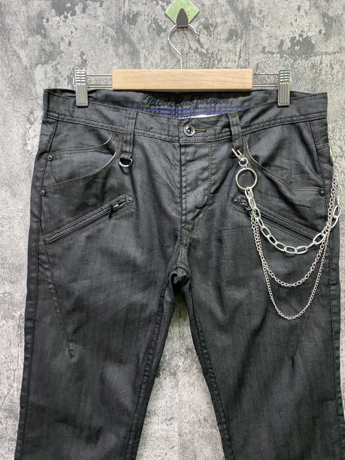 Designer × Japanese Brand × Matsuda NICOLE CLUB FOR MEN Wax Cropped Pant Size US 32 / EU 48 - 3 Thumbnail