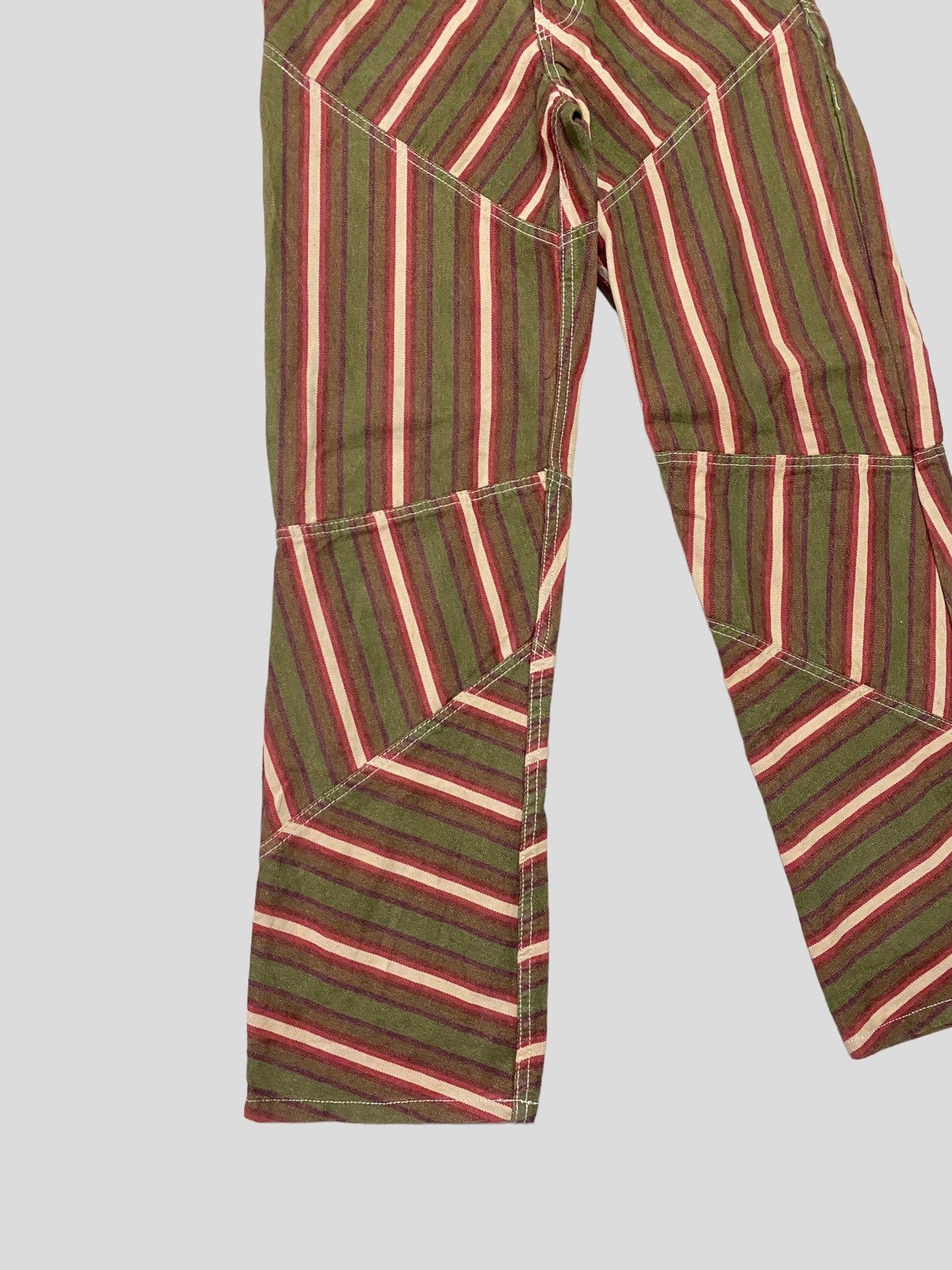 Japanese Brand VINTAGE CPC SCAMP RECONSTRUCTED STRIPED DENIM Size US 29 - 5 Thumbnail