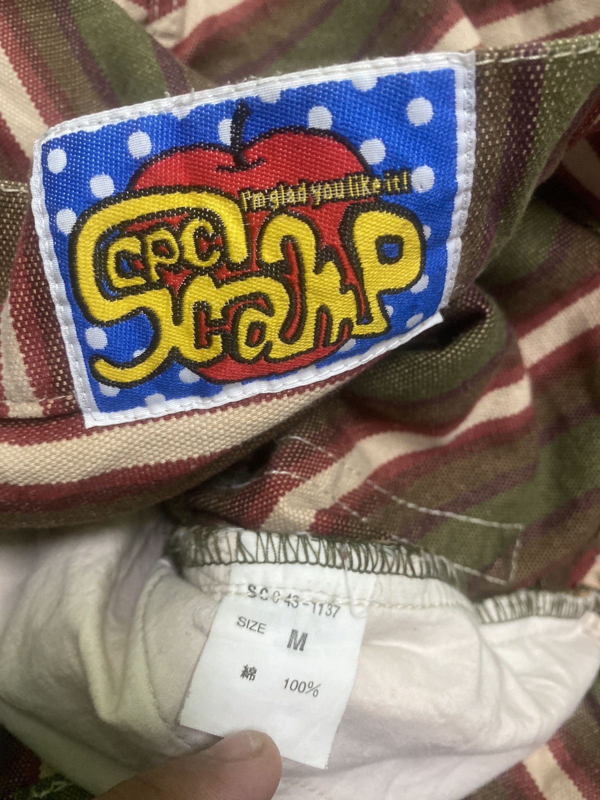 Japanese Brand VINTAGE CPC SCAMP RECONSTRUCTED STRIPED DENIM Size US 29 - 12 Thumbnail