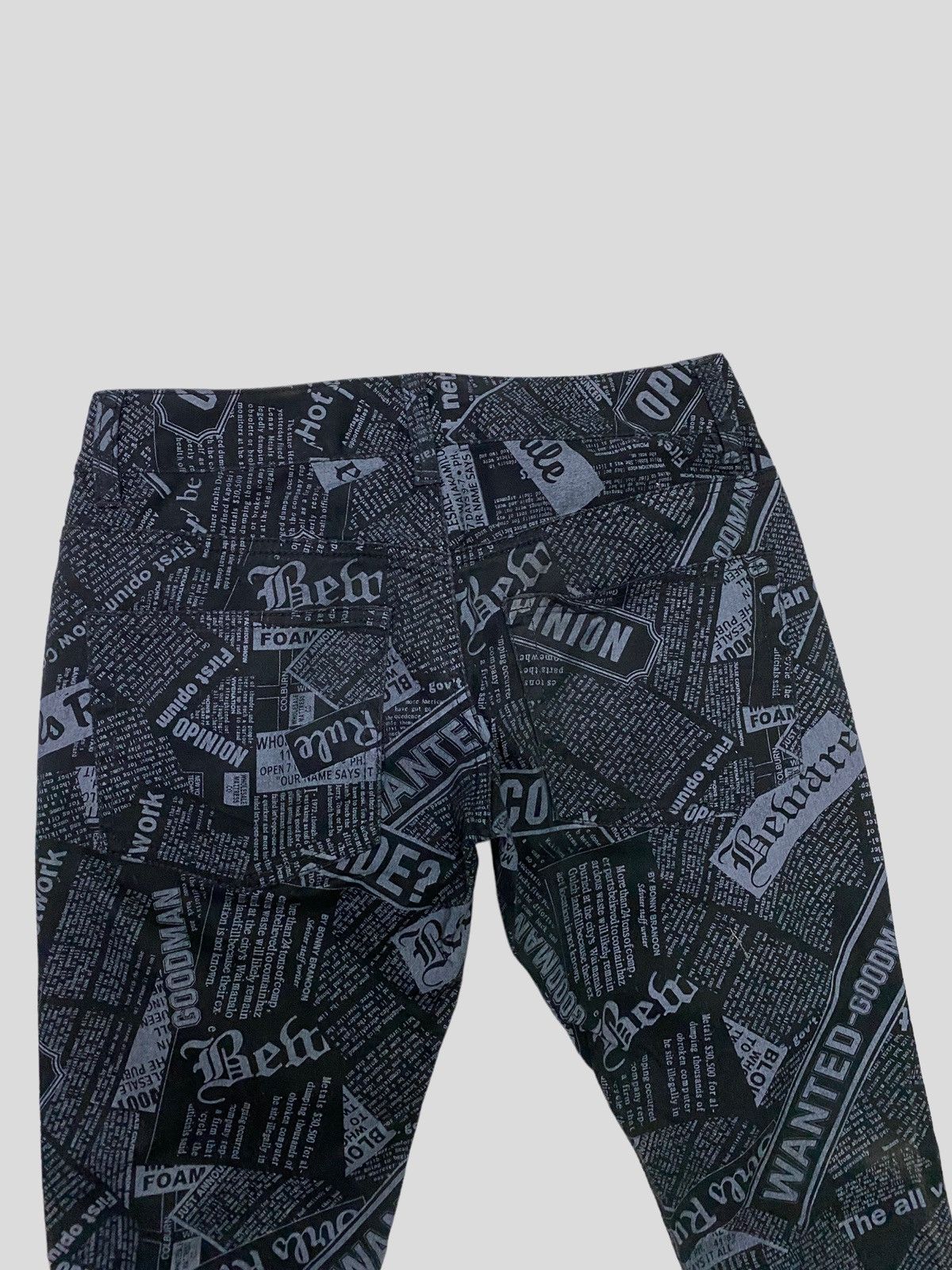 Japanese Brand × Vintage SKINNY PANT OVERPRINT ROTE ROSE GIRLS RULE PANTS Size 26" / US 2 / IT 38 - 9 Thumbnail