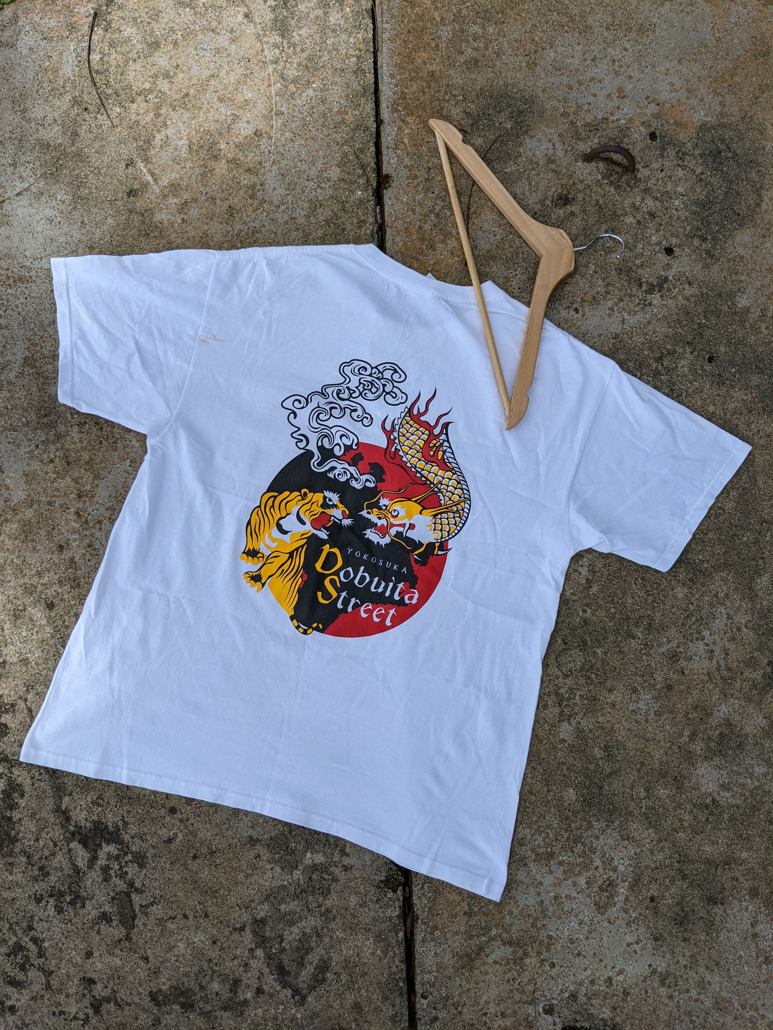 Anvil × Vintage Vintage Y2K Yokosuka Dobuita Street Spellout Size US XL / EU 56 / 4 - 1 Thumbnail