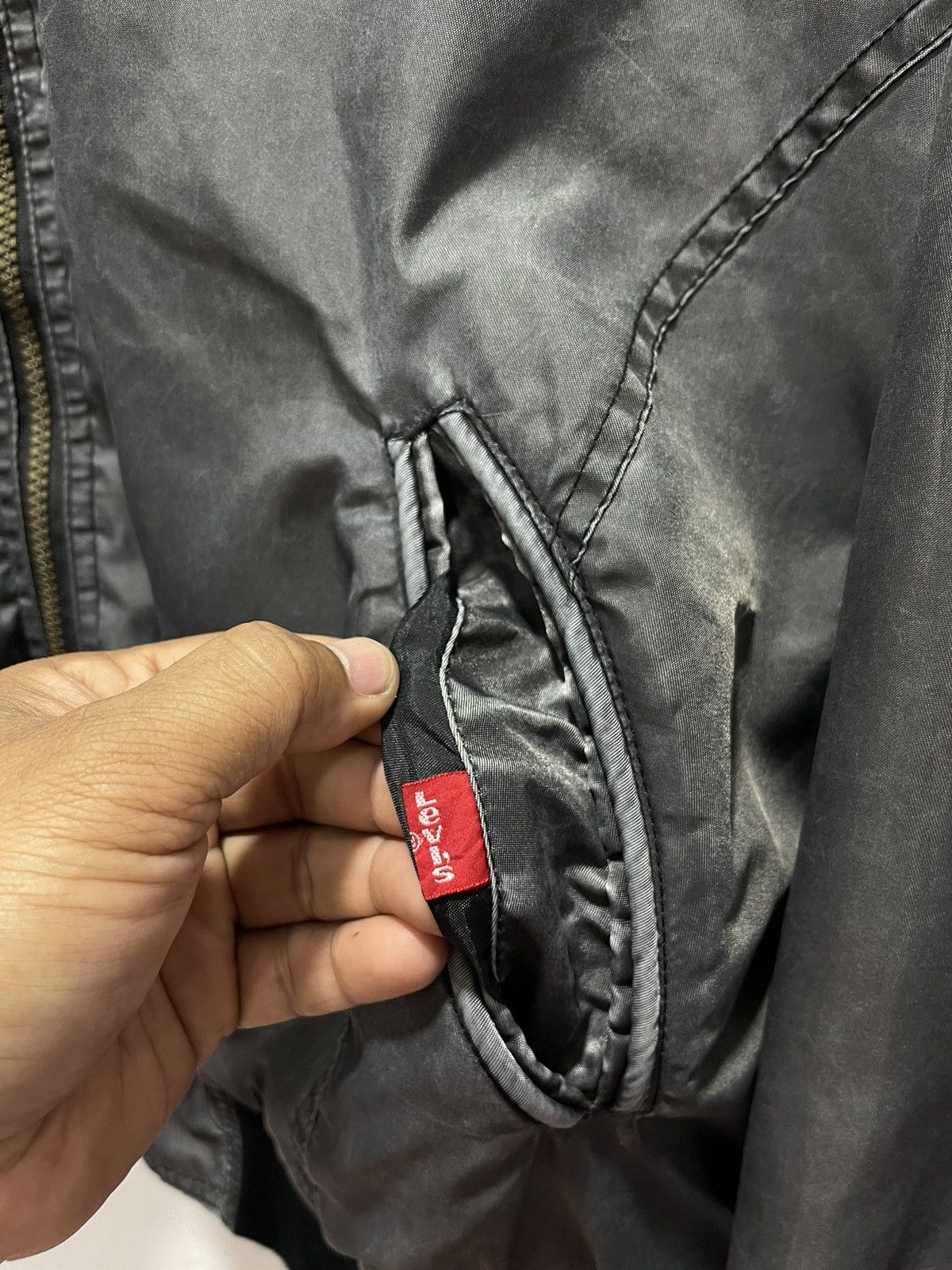 Levi's VINTAGE LEVI STARAUSS SPELL OUT KANYE STYLE BOMBER JACKET Size US M / EU 48-50 / 2 - 13 Thumbnail