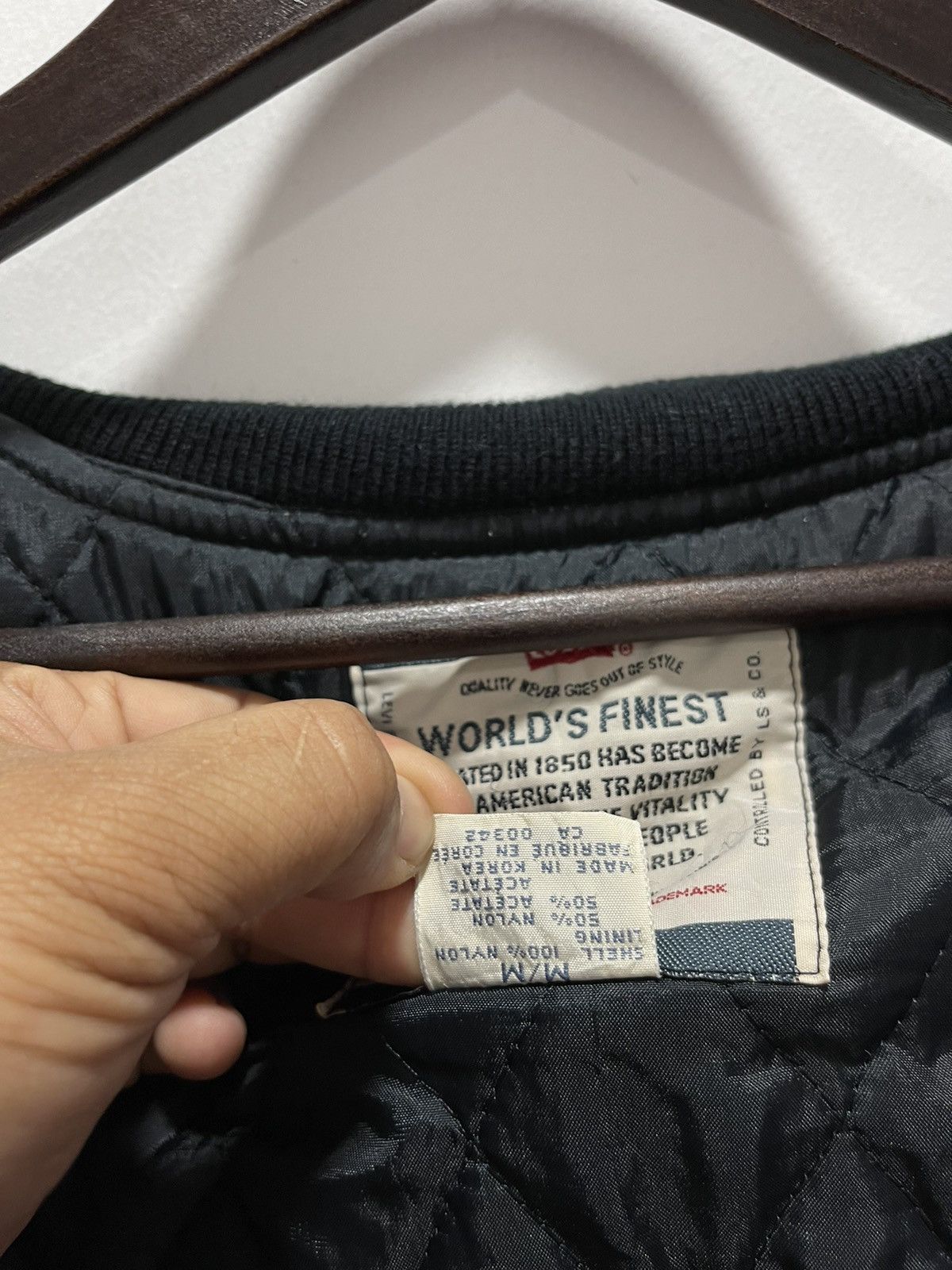 Levi's VINTAGE LEVI STARAUSS SPELL OUT KANYE STYLE BOMBER JACKET Size US M / EU 48-50 / 2 - 15 Thumbnail