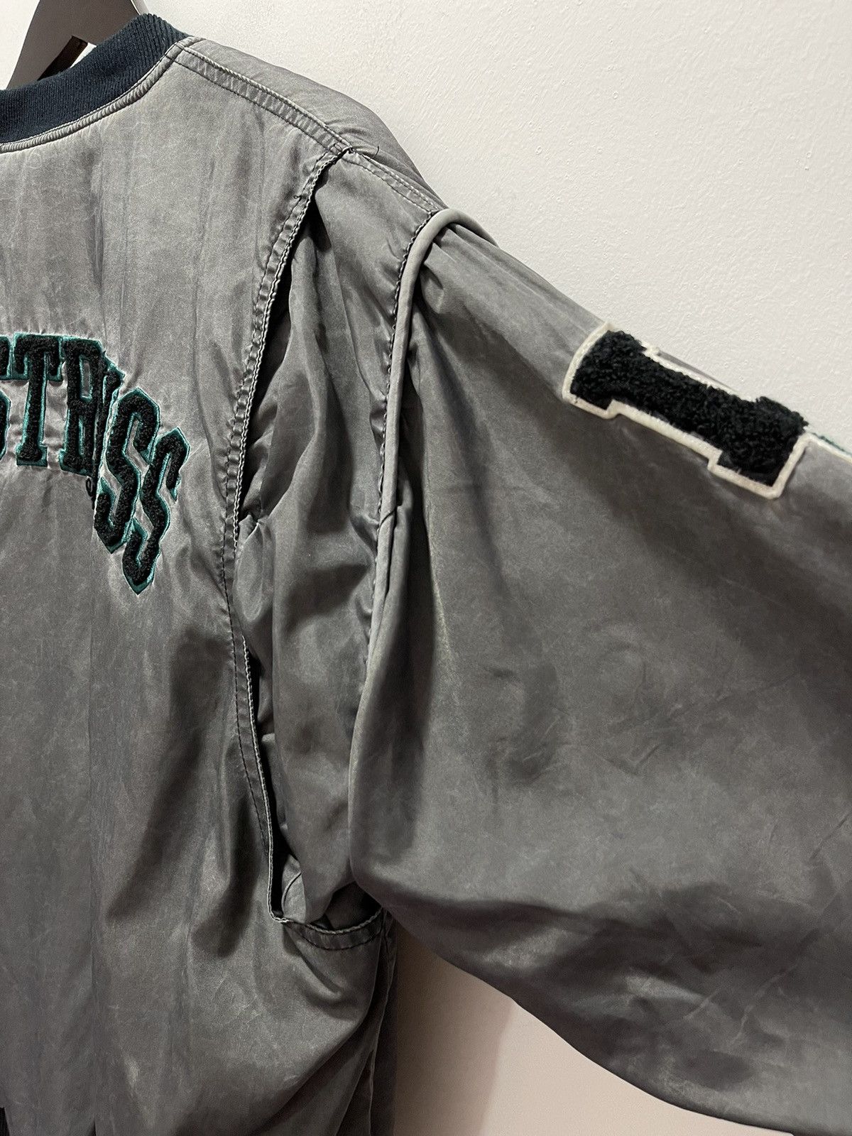 Levi's VINTAGE LEVI STARAUSS SPELL OUT KANYE STYLE BOMBER JACKET Size US M / EU 48-50 / 2 - 4 Thumbnail