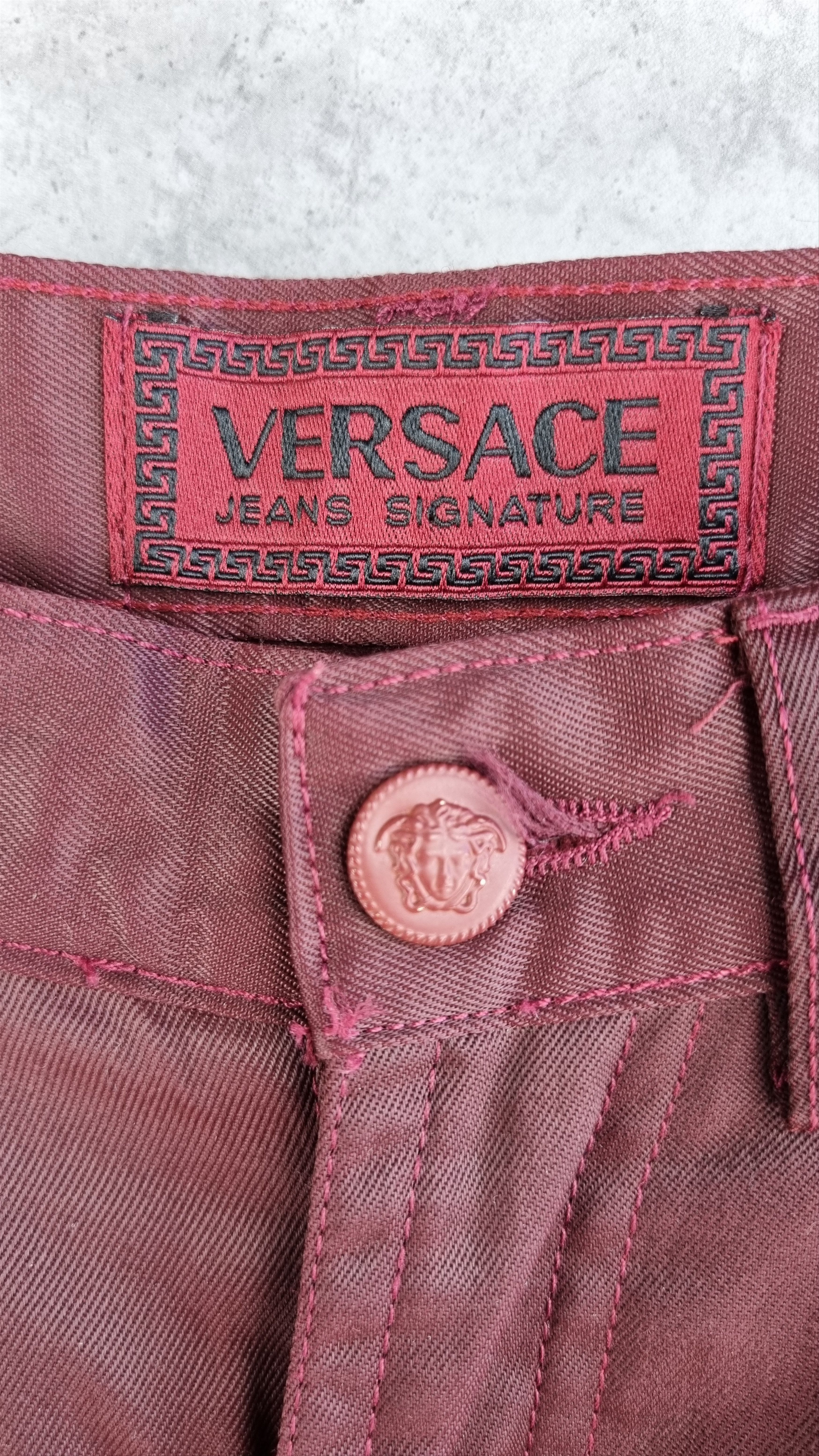 Versace × Versace Jeans Couture Rare 90s Versace Jeans Signature Waxed Pants Size 28" / US 6 / IT 42 - 12 Thumbnail