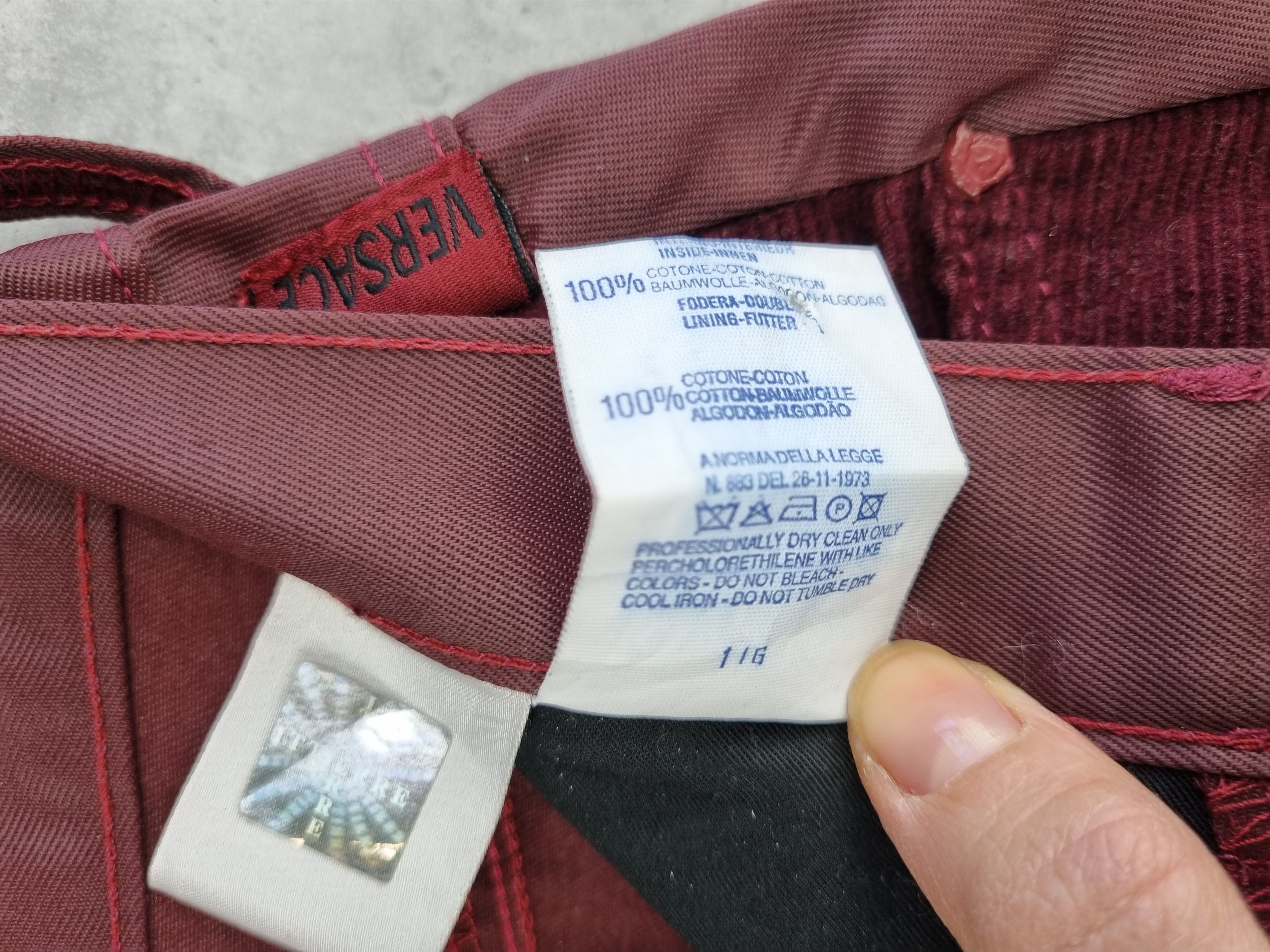 Versace × Versace Jeans Couture Rare 90s Versace Jeans Signature Waxed Pants Size 28" / US 6 / IT 42 - 9 Thumbnail