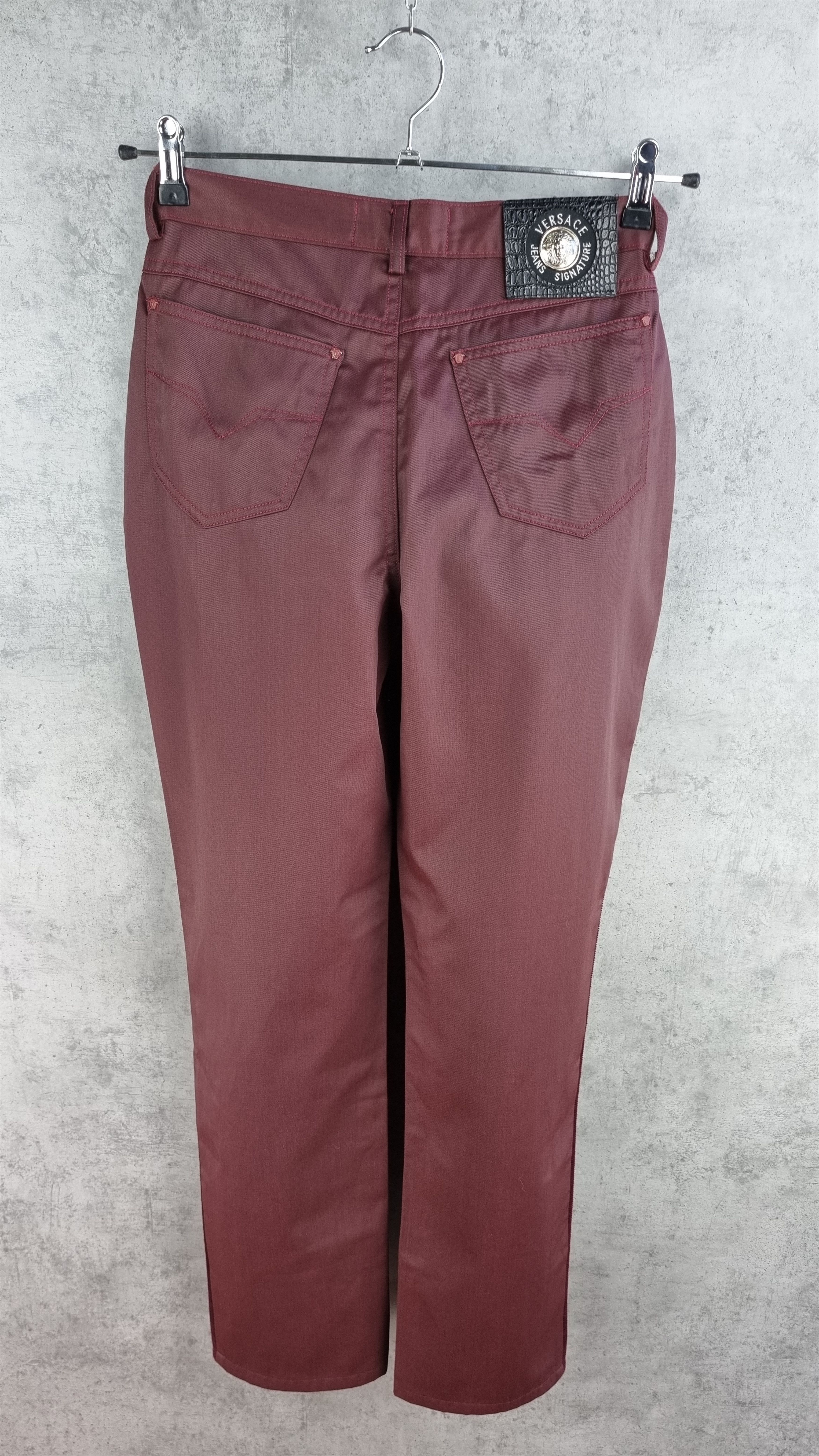 Versace × Versace Jeans Couture Rare 90s Versace Jeans Signature Waxed Pants Size 28" / US 6 / IT 42 - 19 Thumbnail