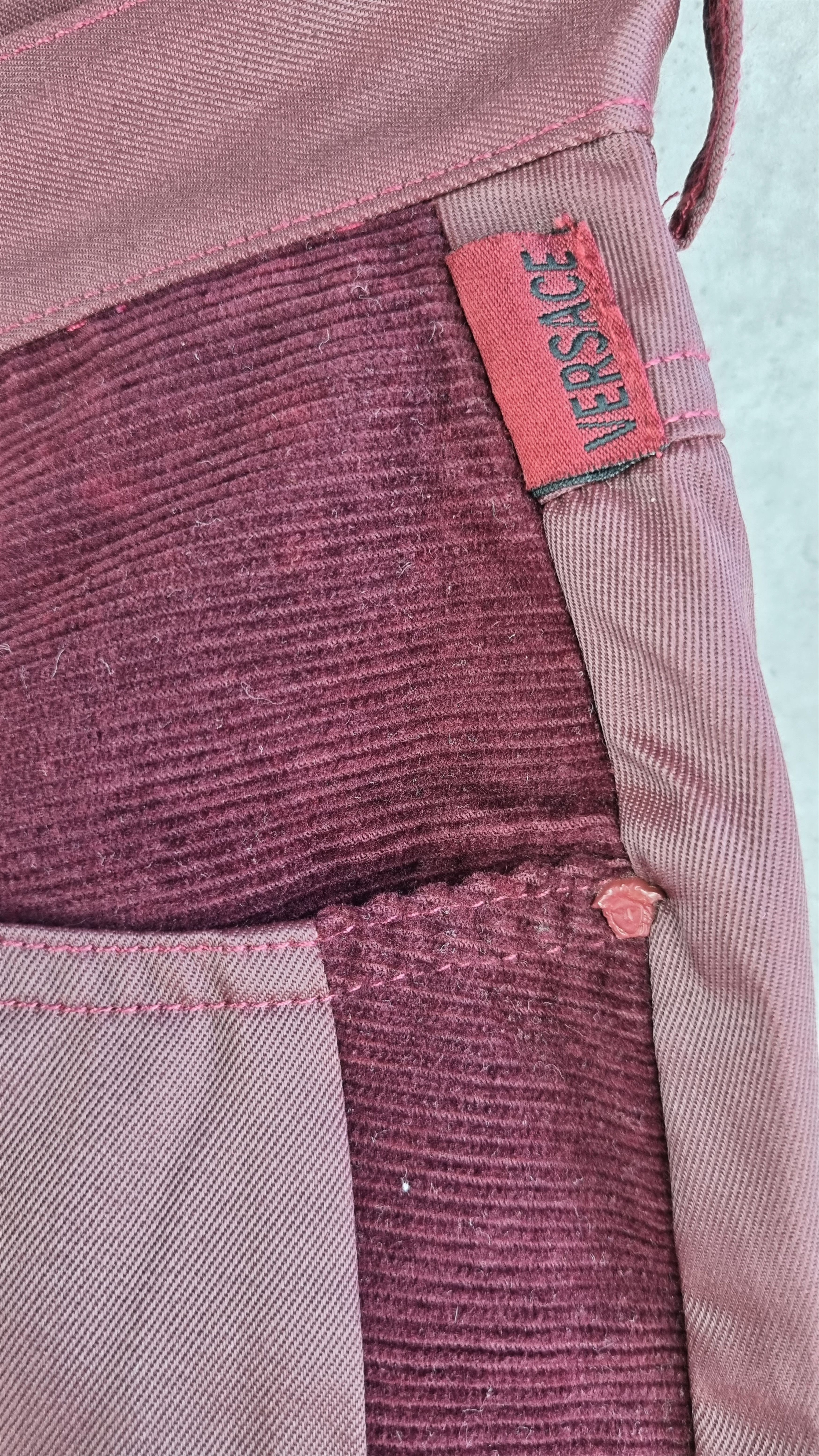 Versace × Versace Jeans Couture Rare 90s Versace Jeans Signature Waxed Pants Size 28" / US 6 / IT 42 - 13 Thumbnail