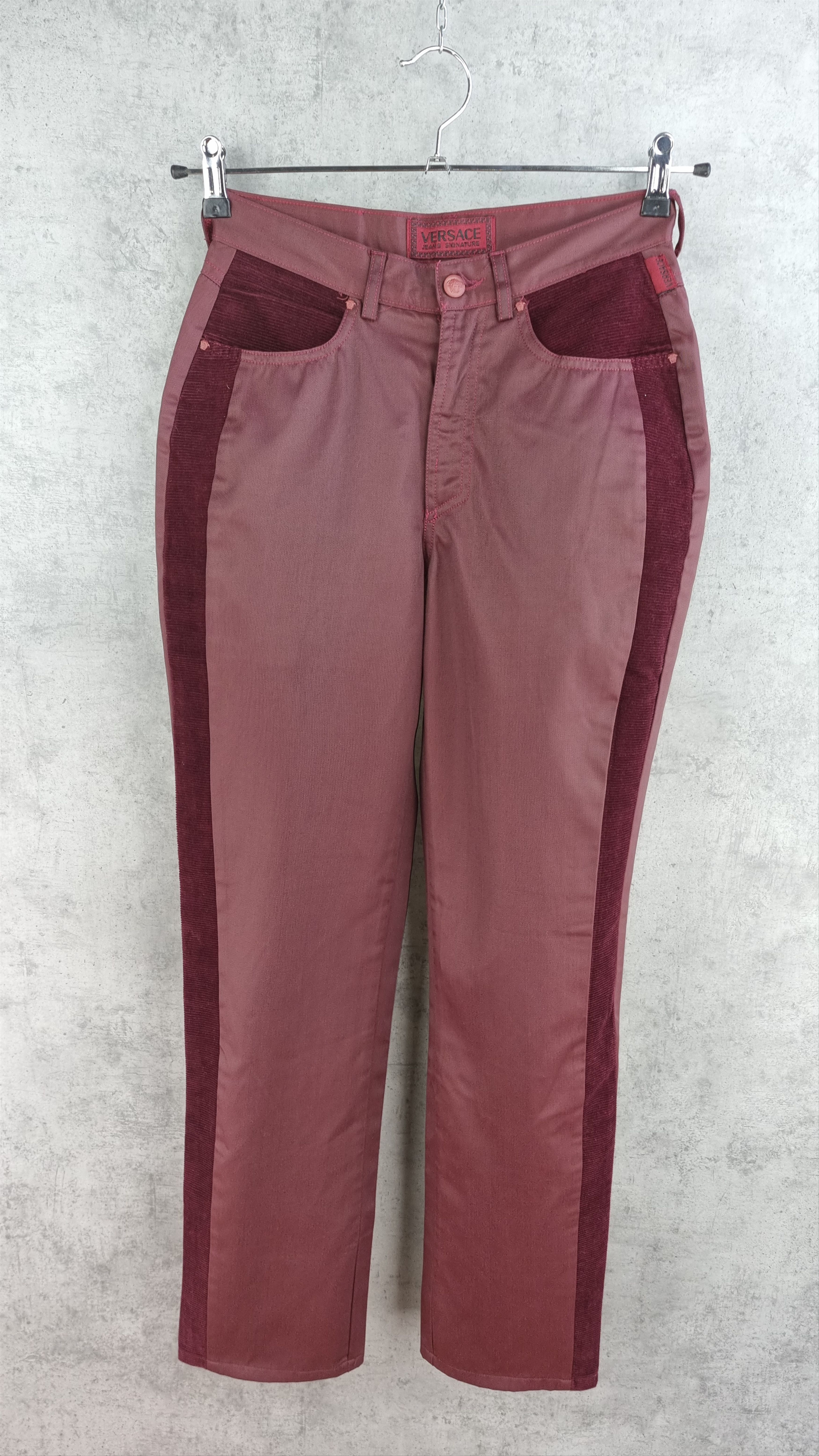Versace × Versace Jeans Couture Rare 90s Versace Jeans Signature Waxed Pants Size 28" / US 6 / IT 42 - 18 Thumbnail