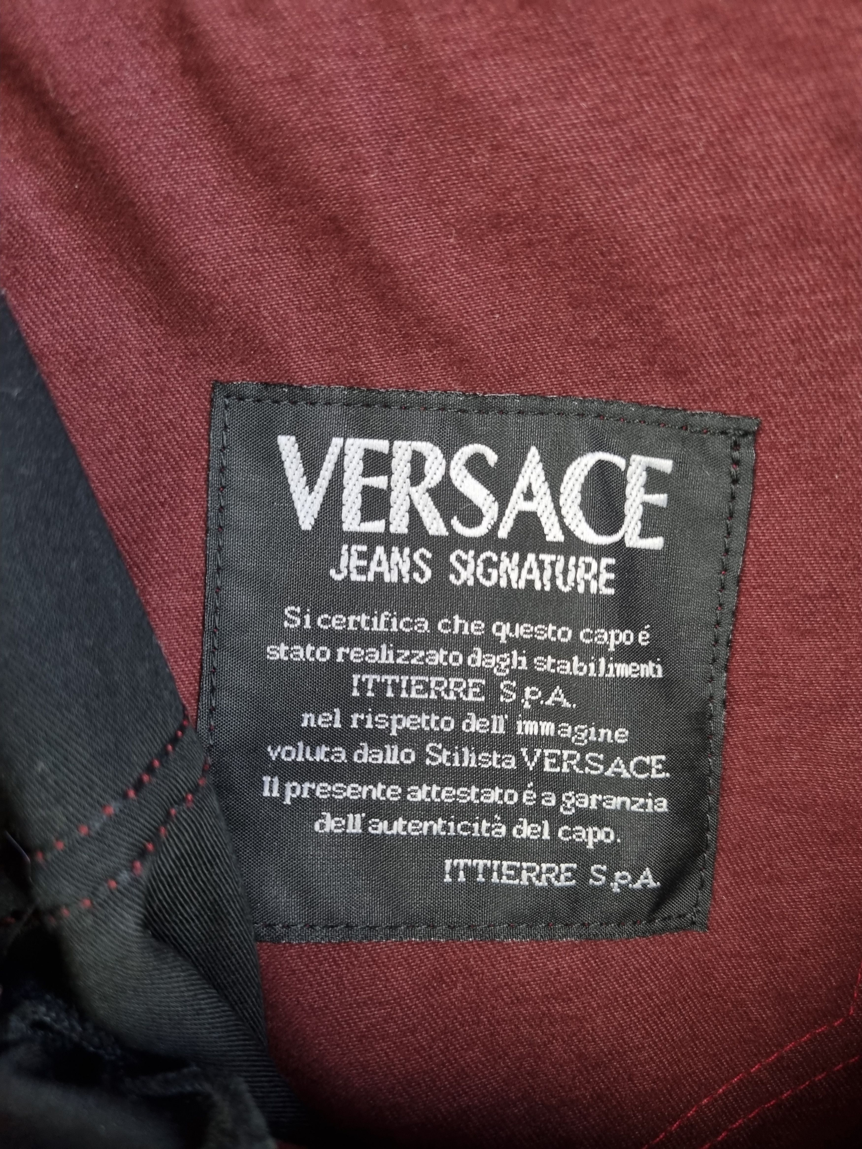 Versace × Versace Jeans Couture Rare 90s Versace Jeans Signature Waxed Pants Size 28" / US 6 / IT 42 - 11 Thumbnail