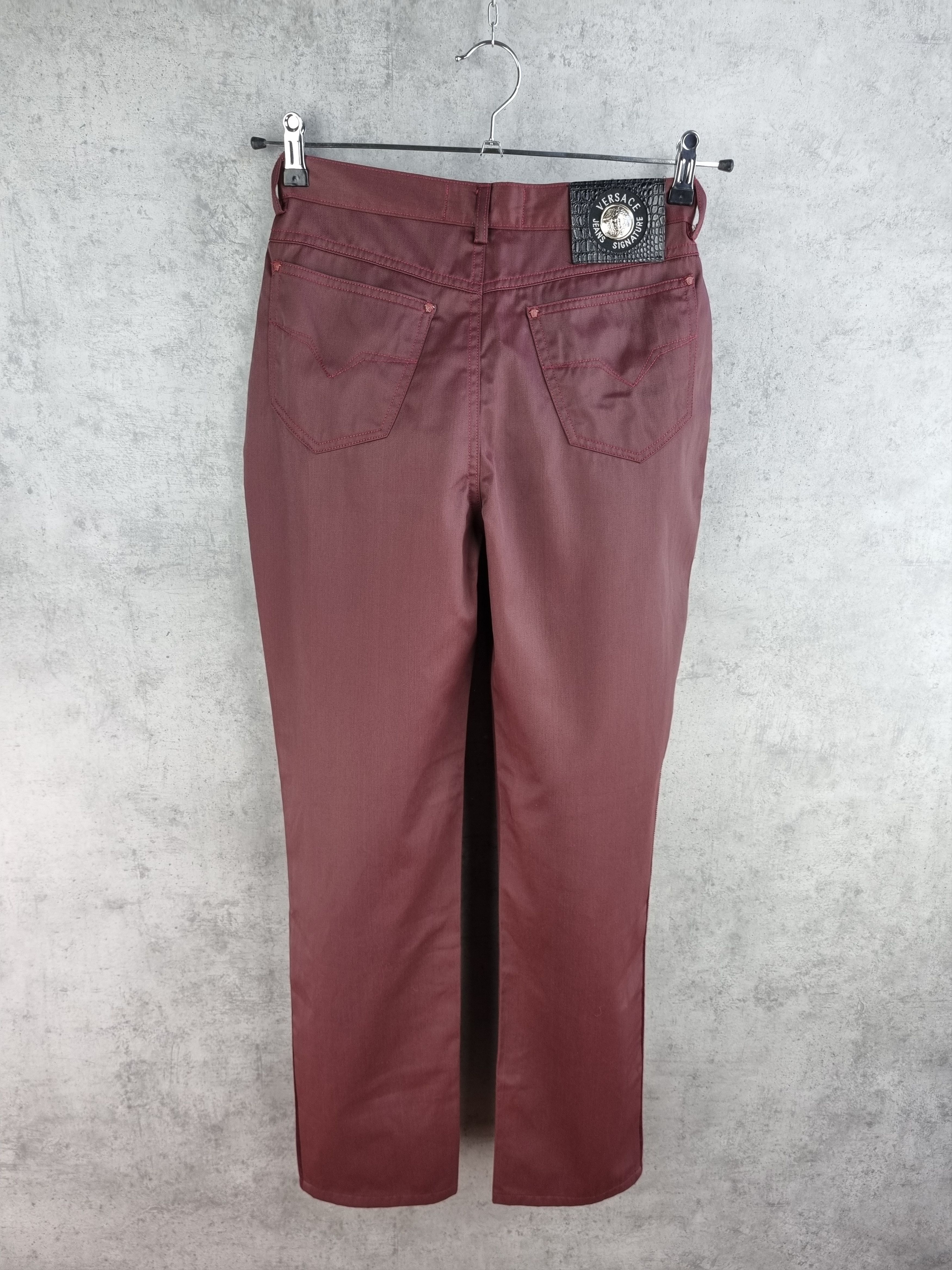 Versace × Versace Jeans Couture Rare 90s Versace Jeans Signature Waxed Pants Size 28" / US 6 / IT 42 - 3 Thumbnail