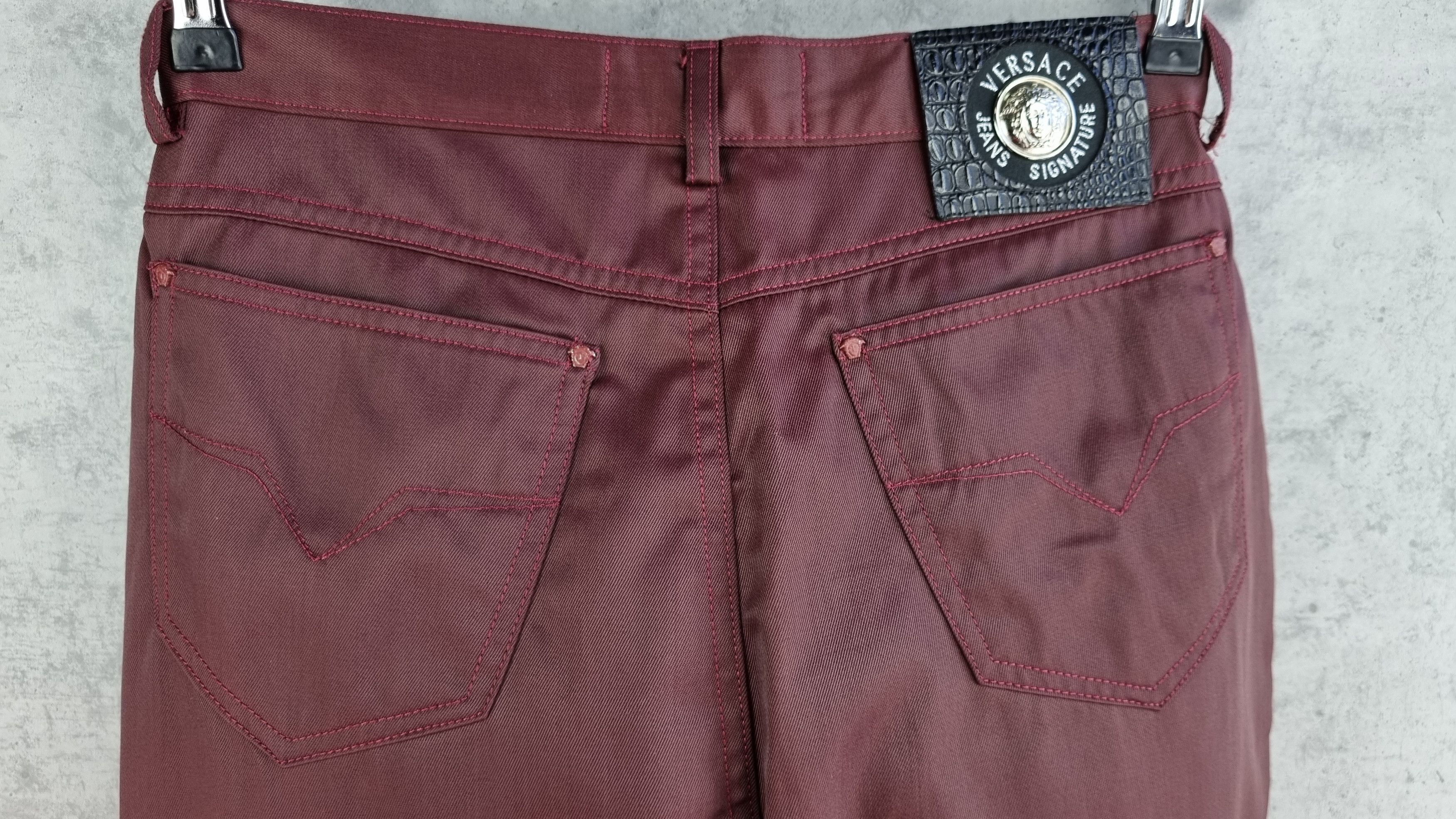 Versace × Versace Jeans Couture Rare 90s Versace Jeans Signature Waxed Pants Size 28" / US 6 / IT 42 - 4 Thumbnail