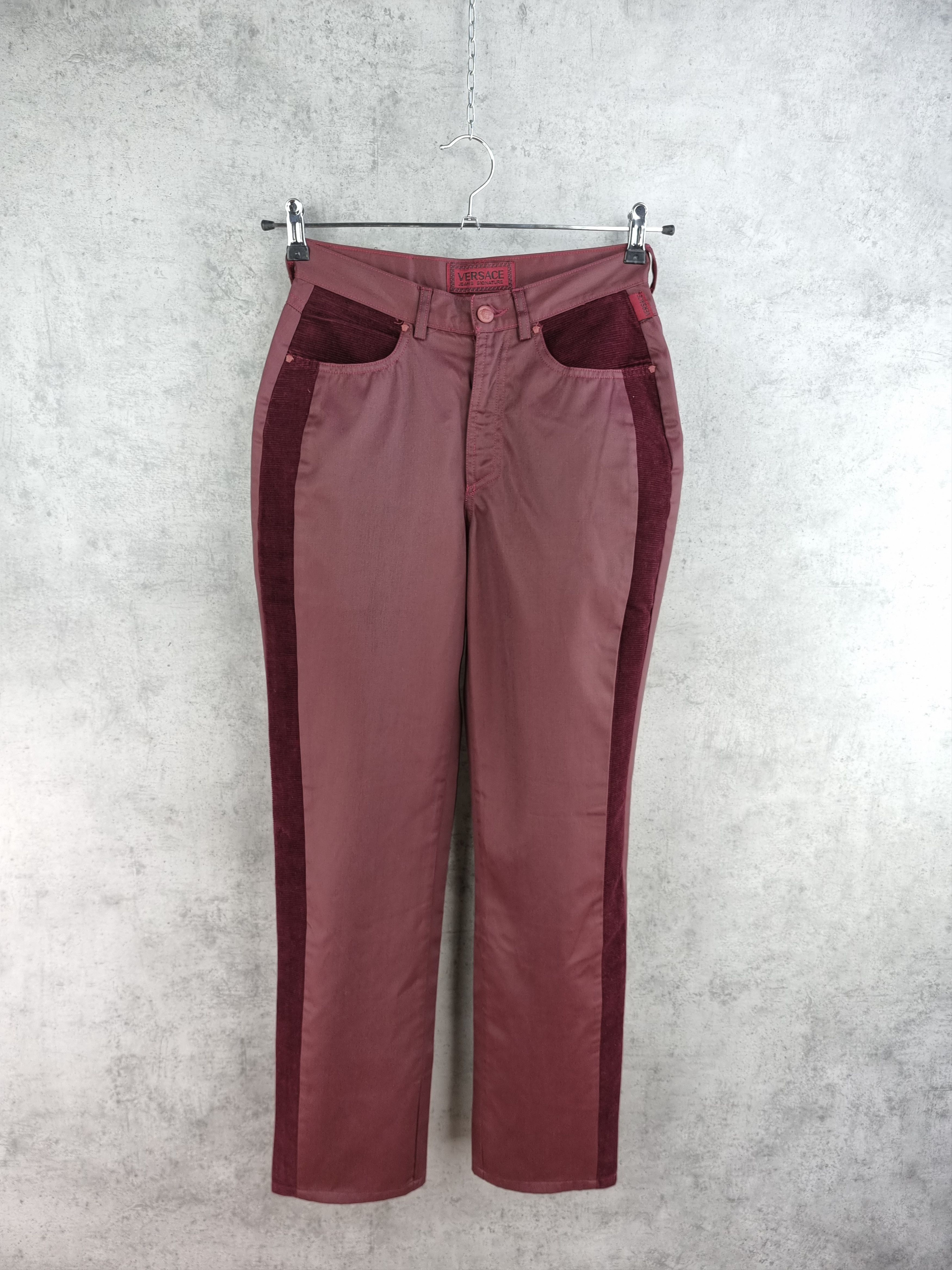 Versace × Versace Jeans Couture Rare 90s Versace Jeans Signature Waxed Pants Size 28" / US 6 / IT 42 - 1 Thumbnail