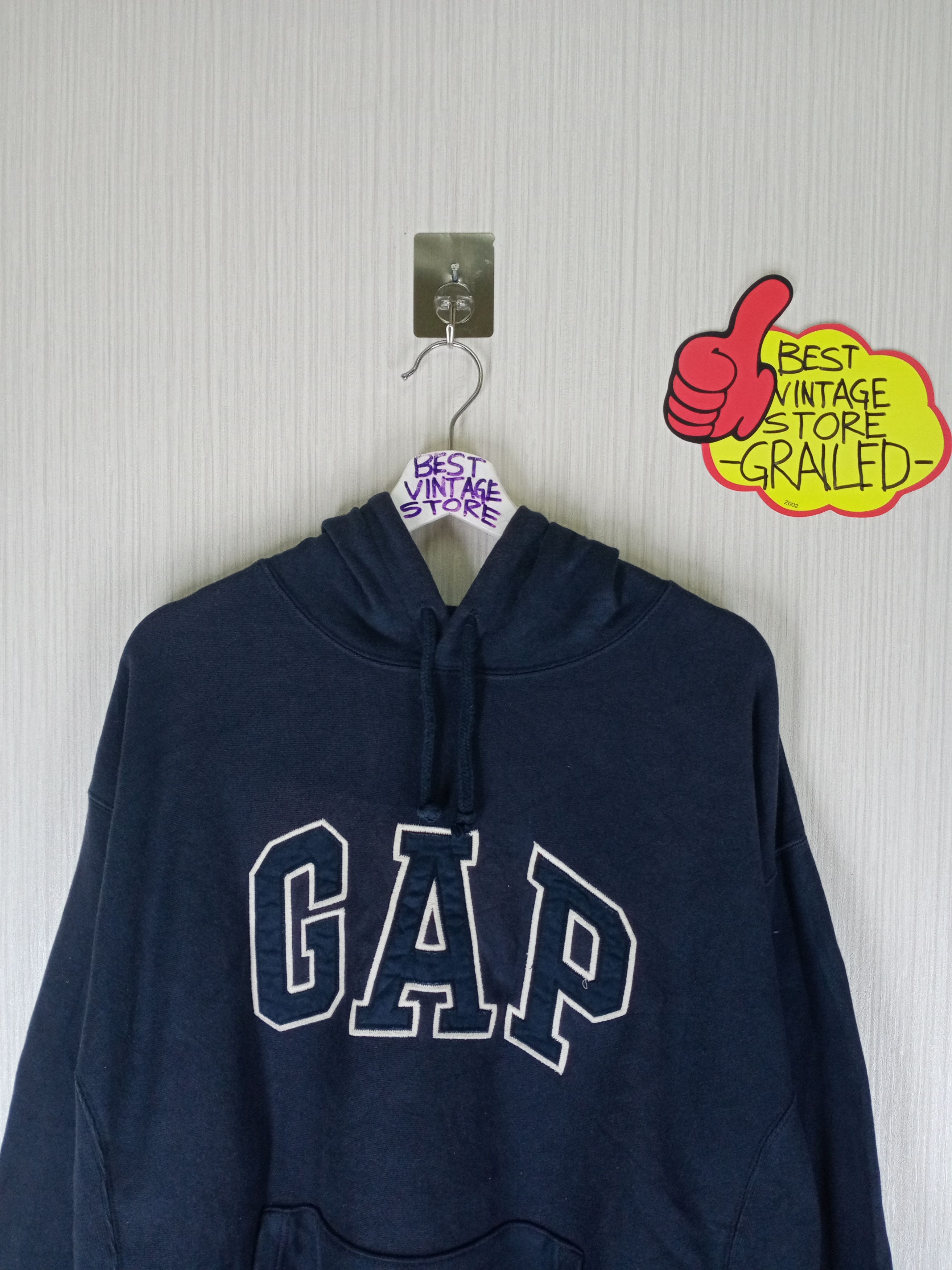 Gap Vintage Gap Hoodie With Embroidery Spellout GAP Big Logos Size US XL / EU 56 / 4 - 2 Thumbnail