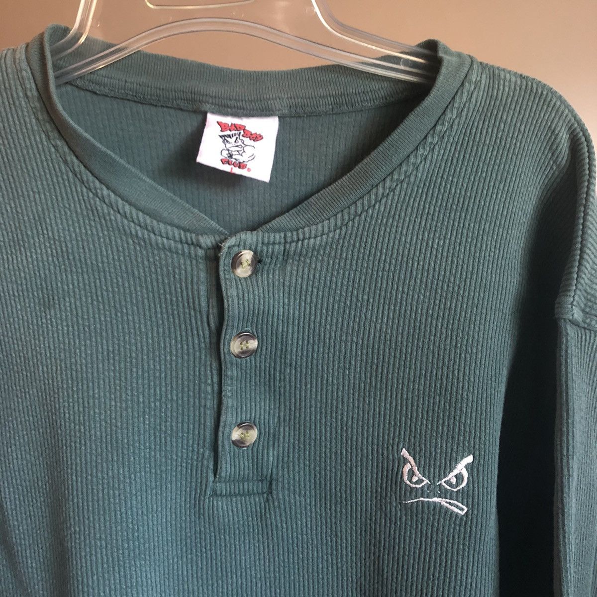 Other Vintage 1990s Bad Boy Club Mad 1/4 Button Longsleeve Shirt Size US L / EU 52-54 / 3 - 1 Thumbnail