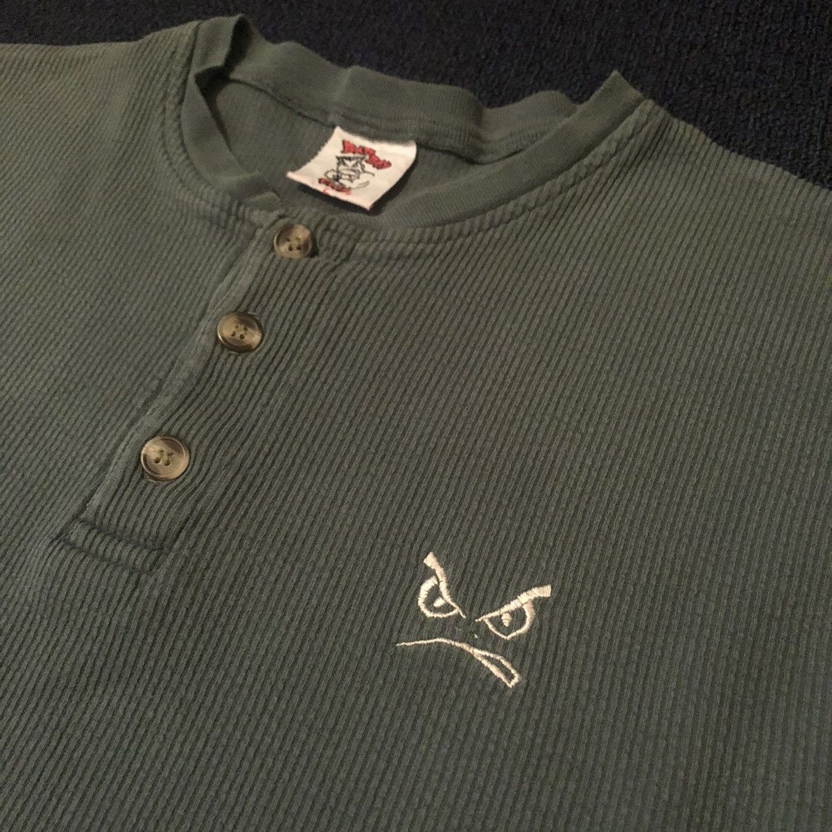 Other Vintage 1990s Bad Boy Club Mad 1/4 Button Longsleeve Shirt Size US L / EU 52-54 / 3 - 3 Thumbnail