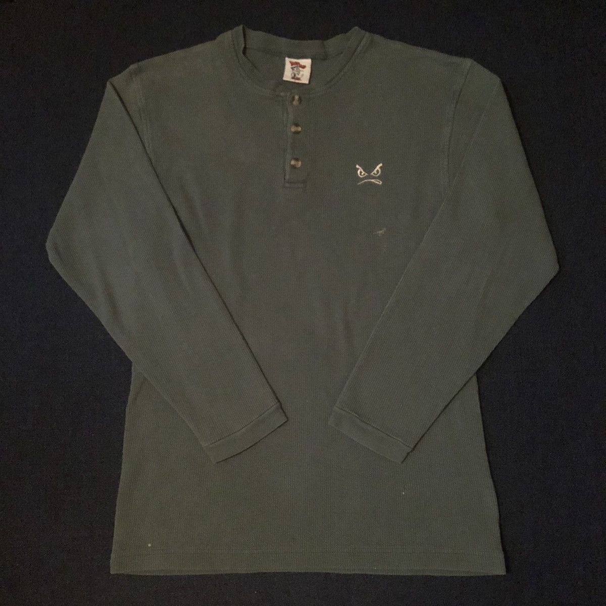 Other Vintage 1990s Bad Boy Club Mad 1/4 Button Longsleeve Shirt Size US L / EU 52-54 / 3 - 2 Thumbnail