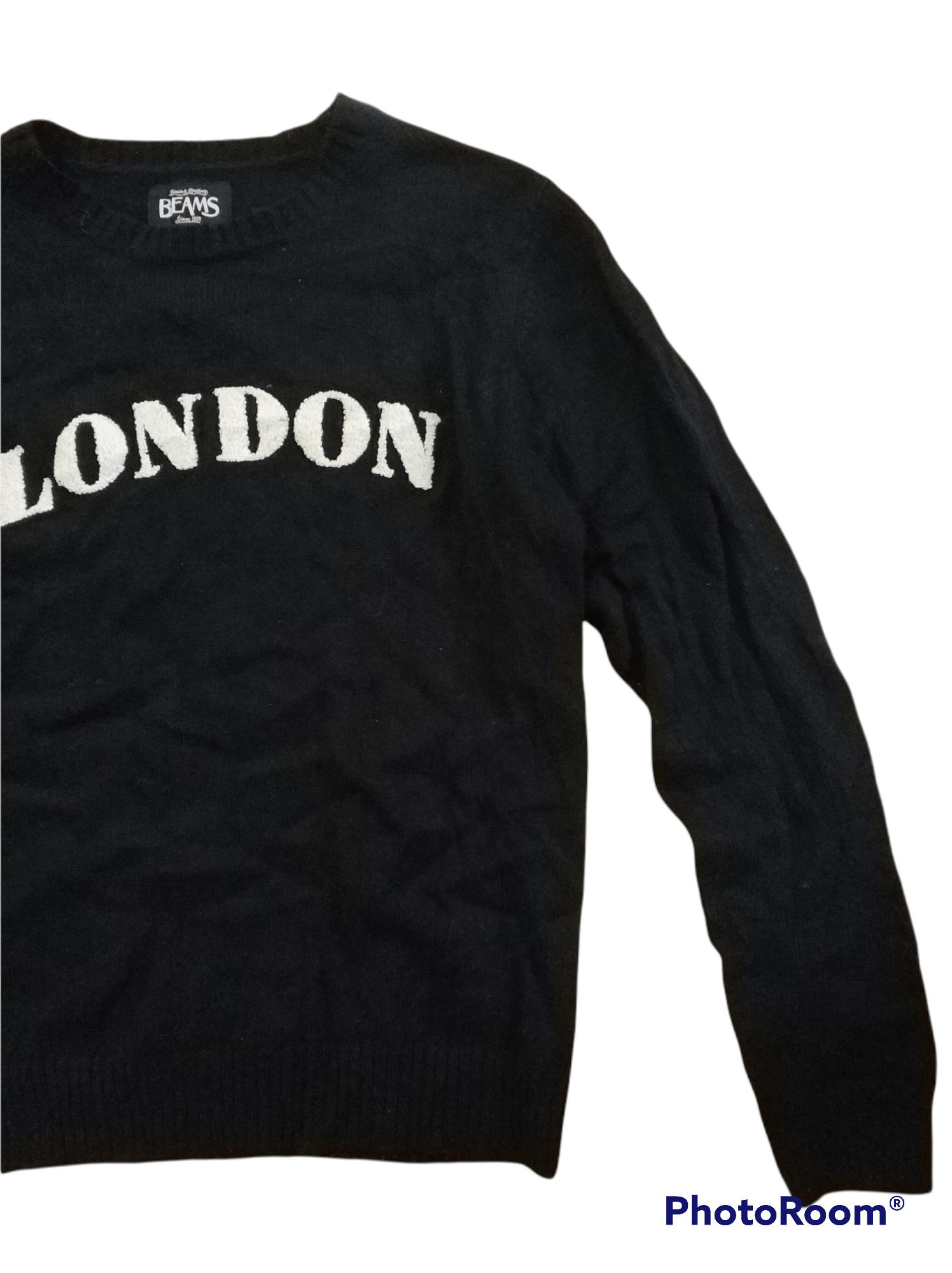 Beams Plus 🔥Black Wool Beams London Knitwear Sweatshirt Size US S / EU 44-46 / 1 - 2 Thumbnail