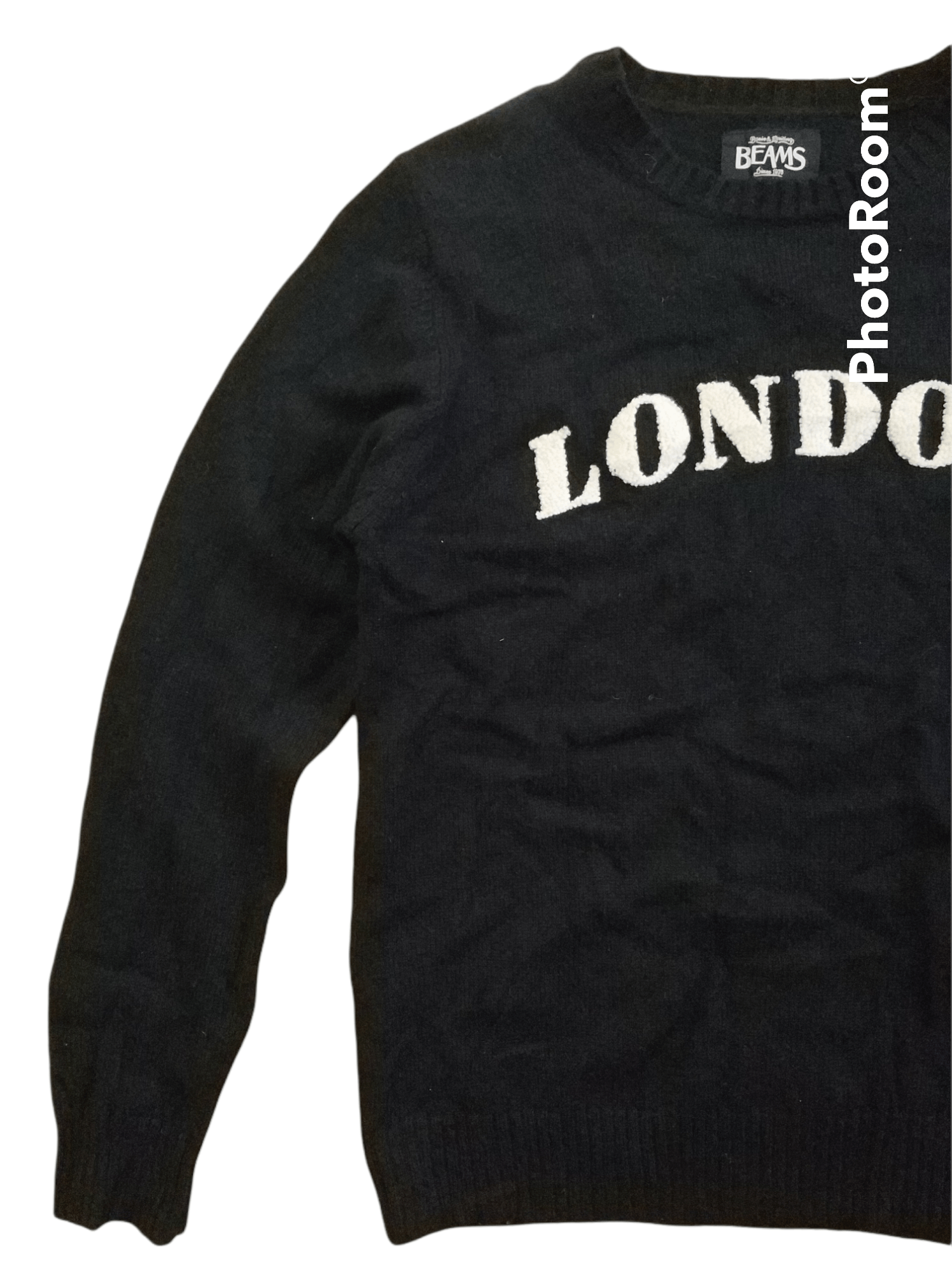 Beams Plus 🔥Black Wool Beams London Knitwear Sweatshirt Size US S / EU 44-46 / 1 - 3 Thumbnail