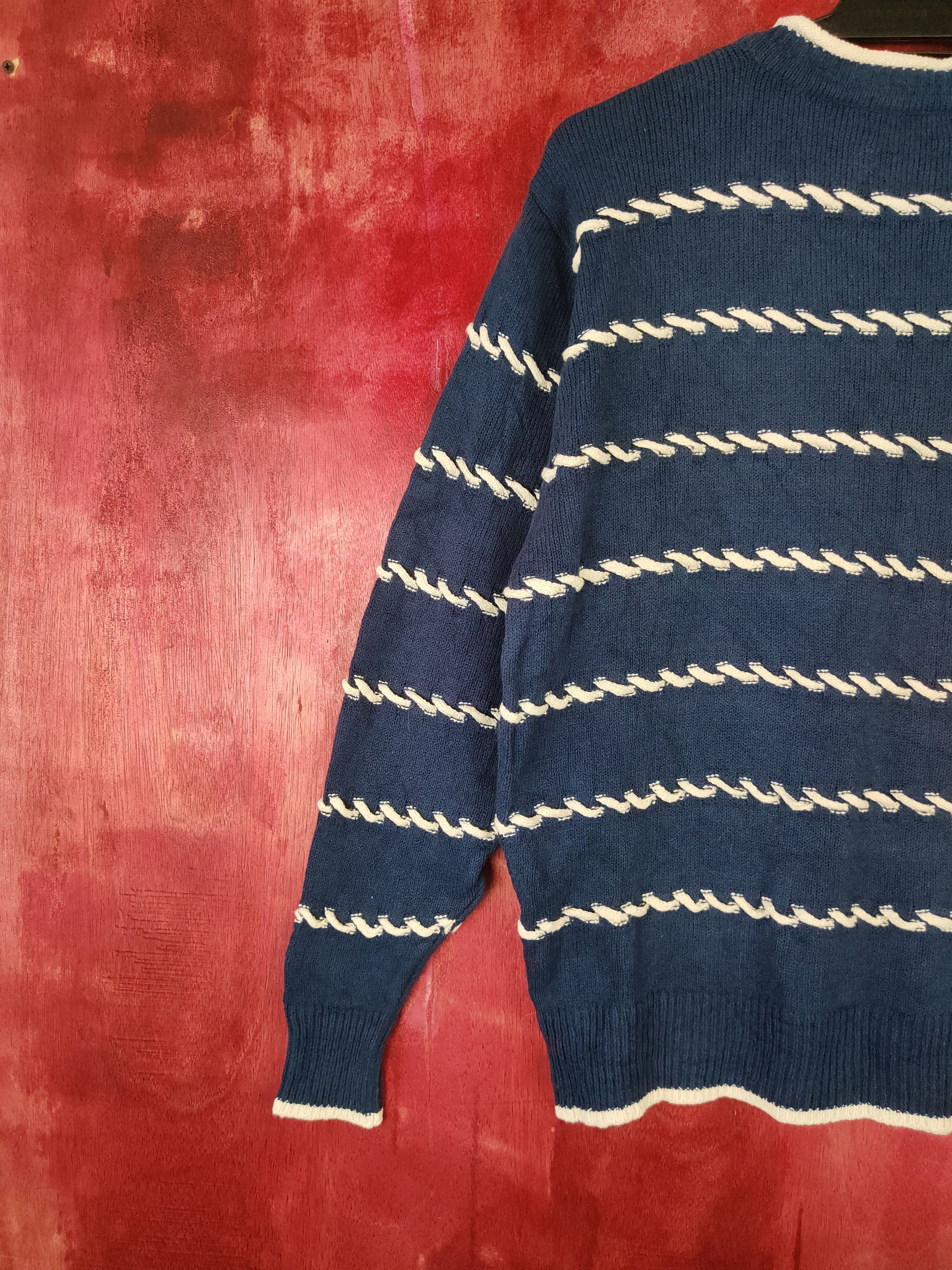 Japanese Brand × Junko Shimada Maxfli by Junko Shimada Dark Blue Knitwear #5279 Size US L / EU 52-54 / 3 - 6 Thumbnail