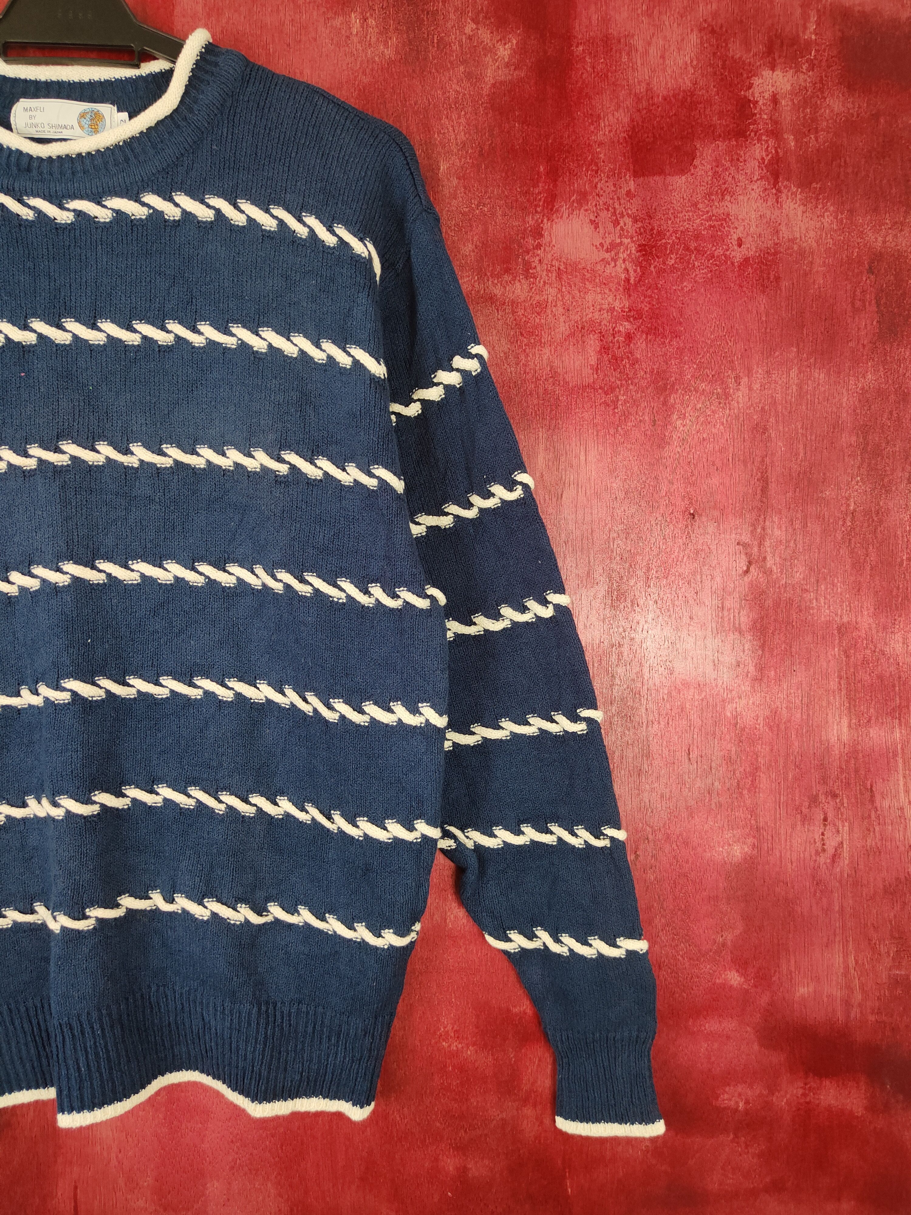 Japanese Brand × Junko Shimada Maxfli by Junko Shimada Dark Blue Knitwear #5279 Size US L / EU 52-54 / 3 - 4 Thumbnail