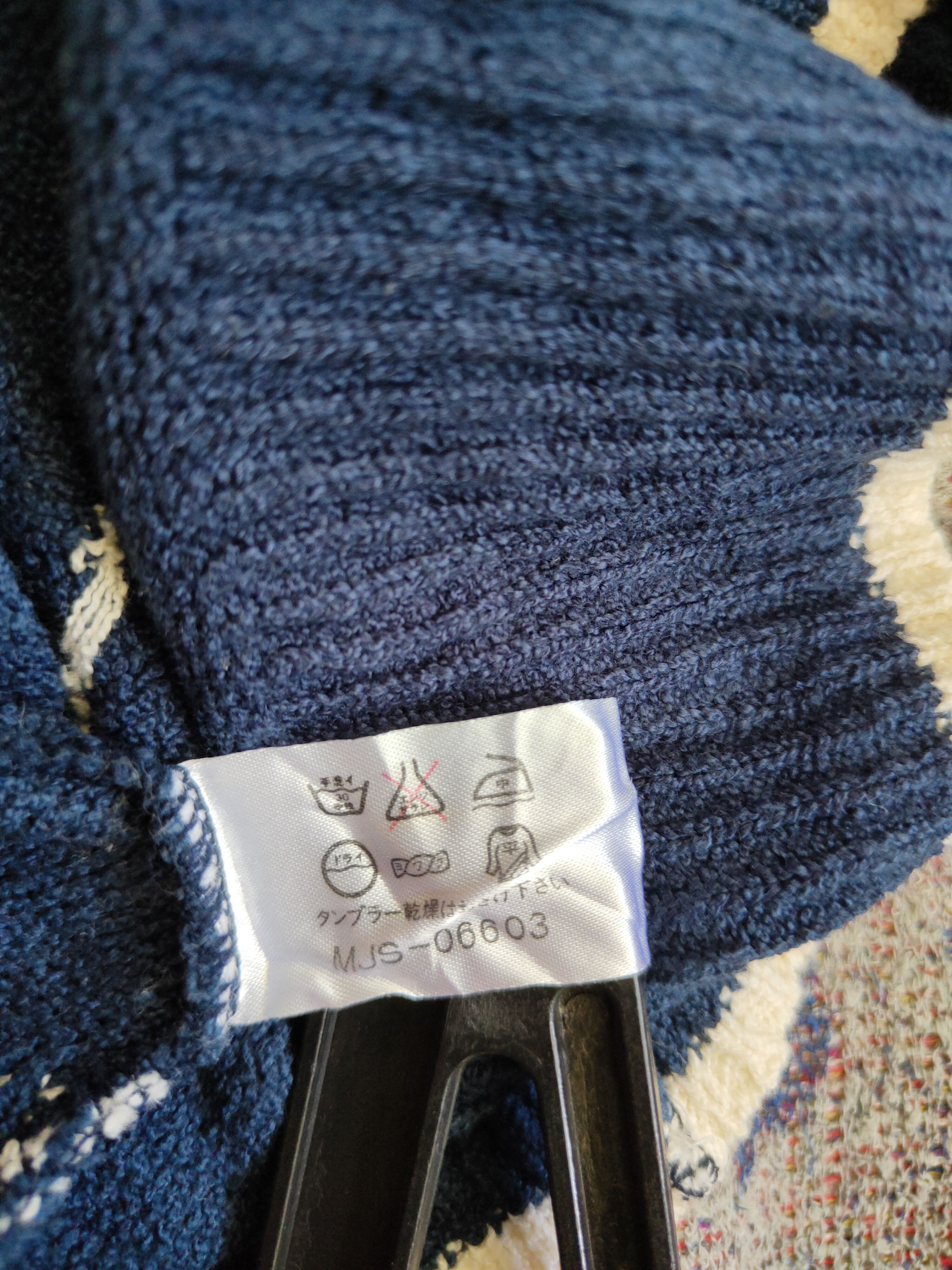 Japanese Brand × Junko Shimada Maxfli by Junko Shimada Dark Blue Knitwear #5279 Size US L / EU 52-54 / 3 - 8 Thumbnail