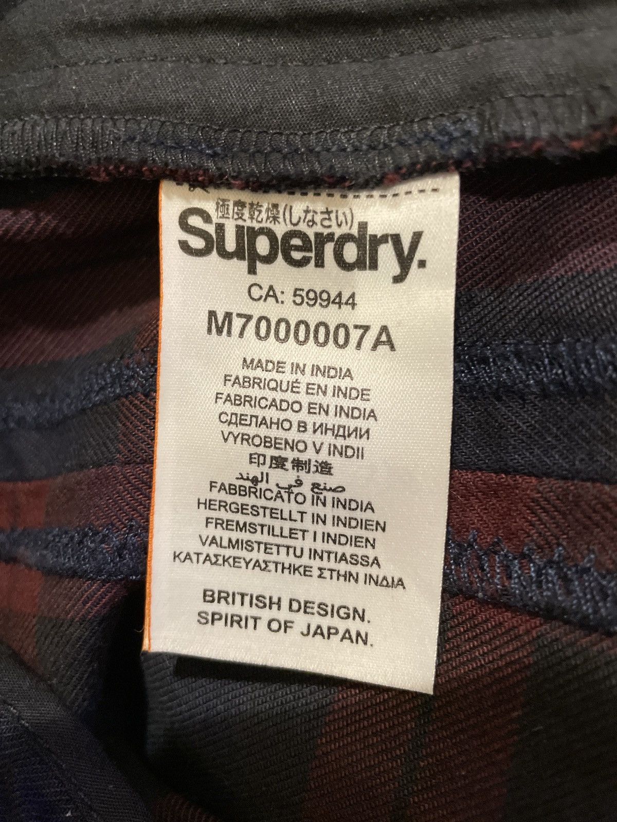 Superdry Superdry Burgundy Navy Plaid Joggers Tapered S Size US 30 / EU 46 - 6 Thumbnail