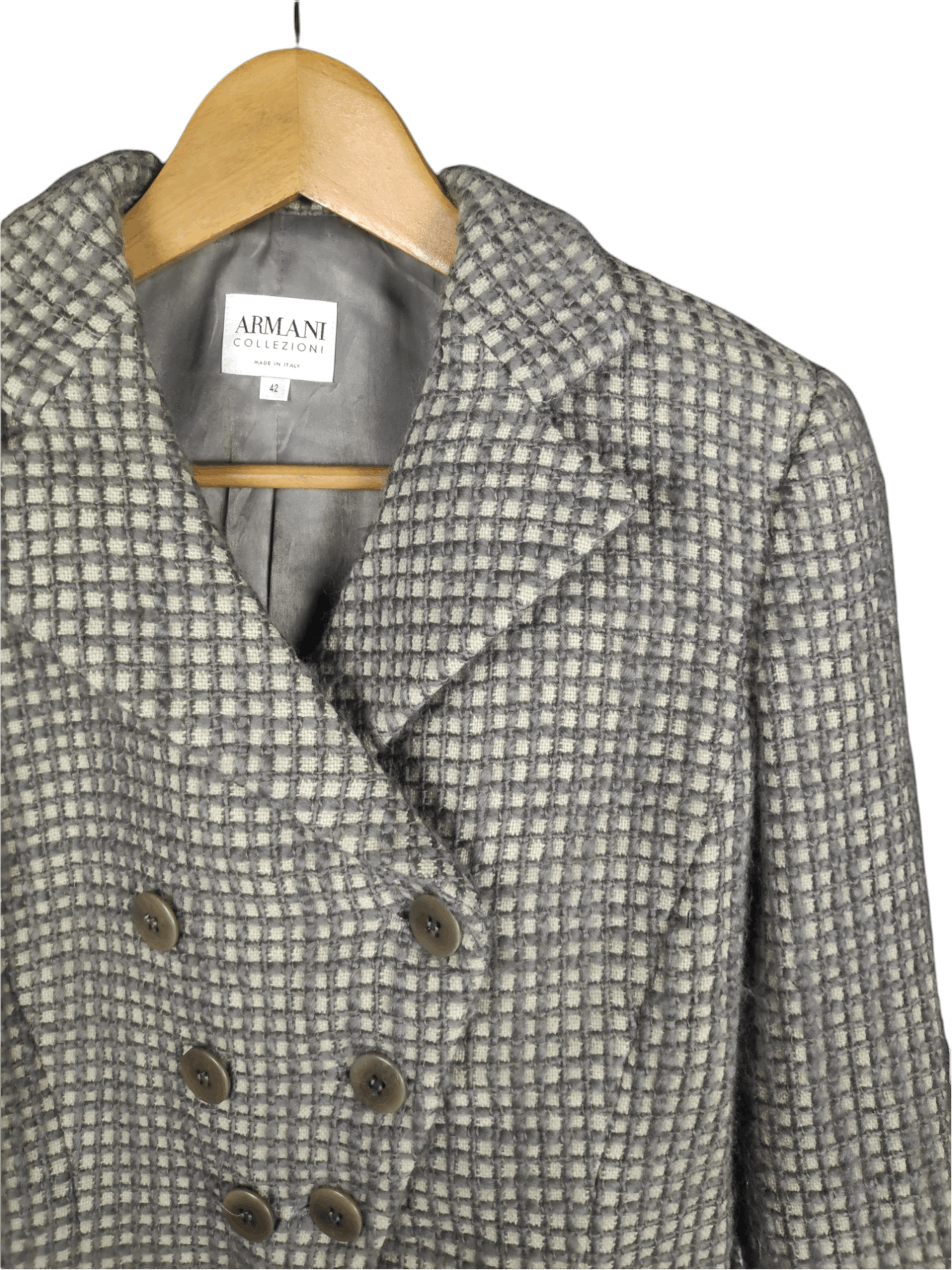 Armani 🔥Best Offer🔥 Armani Collezioni Italy Tweed Jacket Size US XS / EU 42 / 0 - 2 Thumbnail