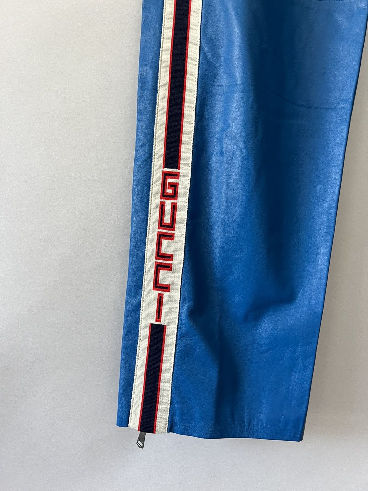 Gucci $3.3k Gucci Leather Jogging Pant Size US 32 / EU 48 - 4 Thumbnail