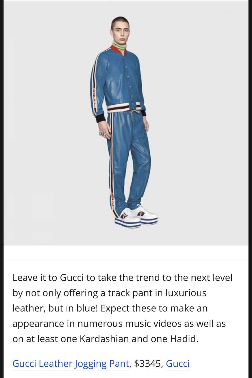Gucci $3.3k Gucci Leather Jogging Pant Size US 32 / EU 48 - 10 Thumbnail