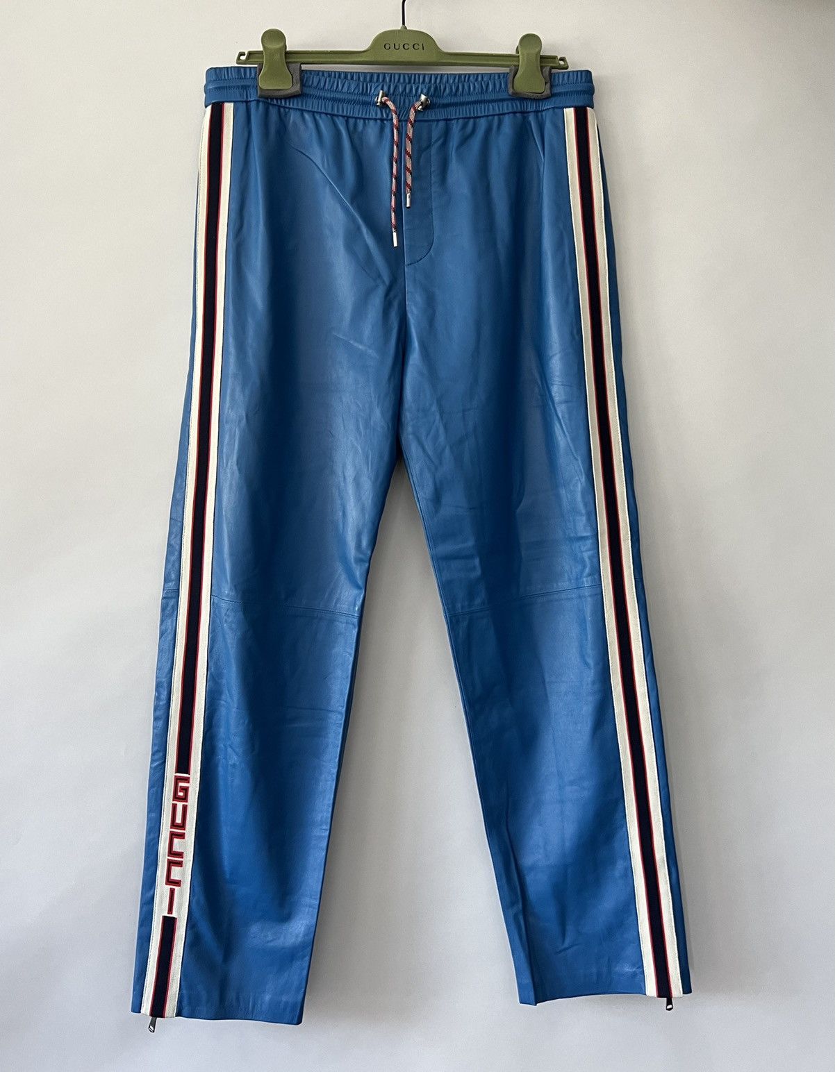 Gucci $3.3k Gucci Leather Jogging Pant Size US 32 / EU 48 - 3 Thumbnail