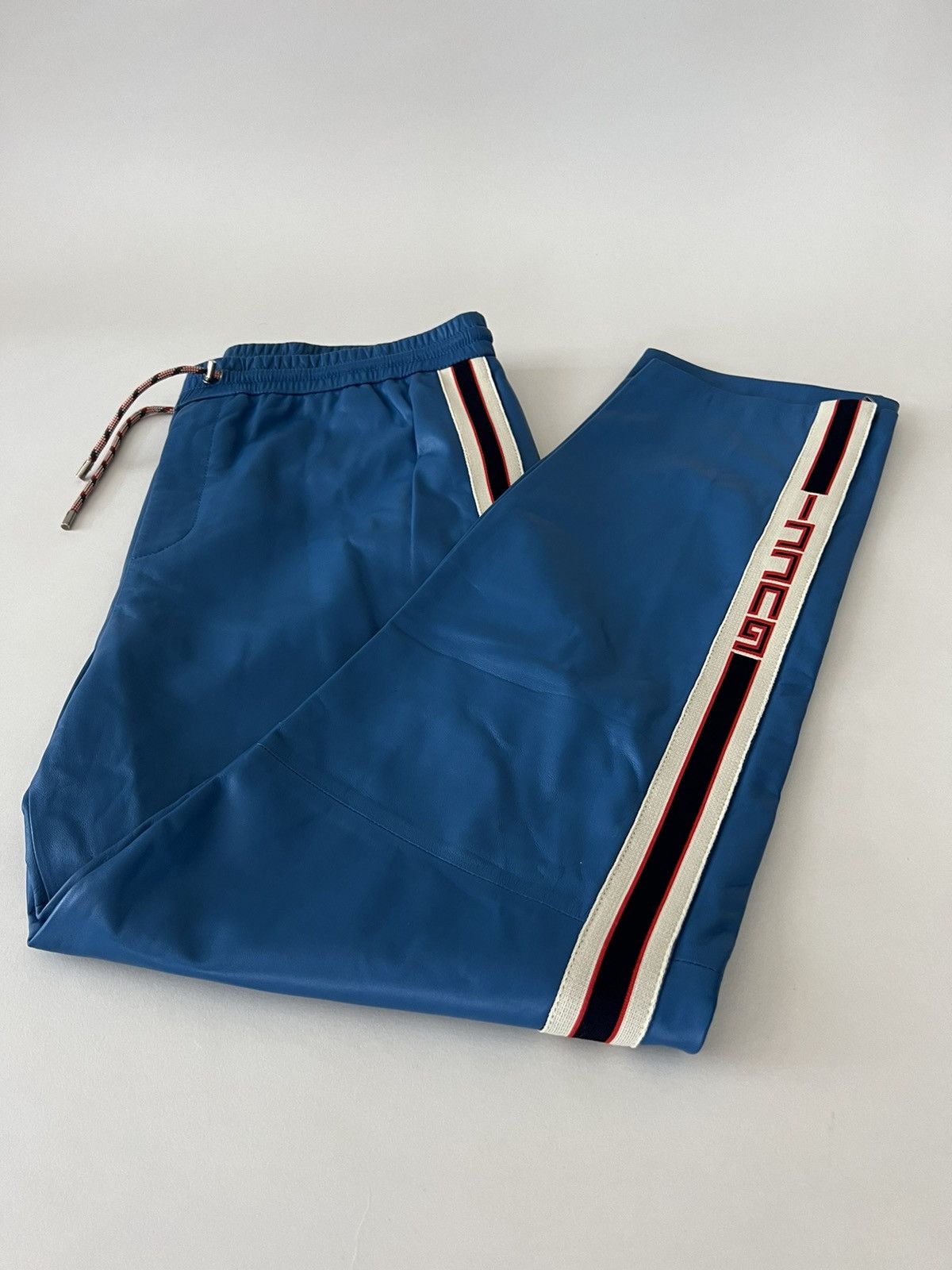 Gucci $3.3k Gucci Leather Jogging Pant Size US 32 / EU 48 - 2 Thumbnail