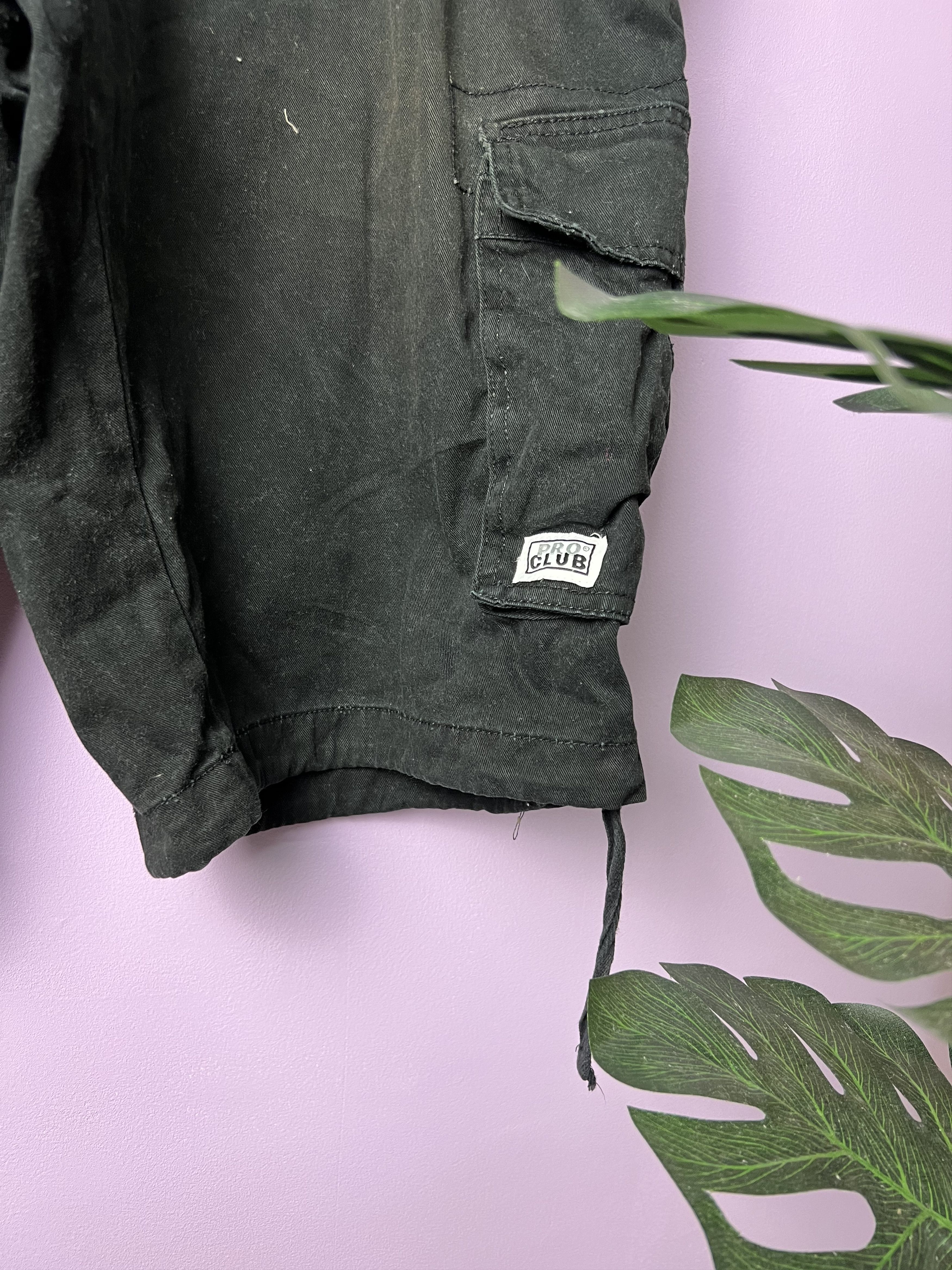 Japanese Brand 🔥Black Pro Club Cargo Pants Size US 41 - 5 Thumbnail