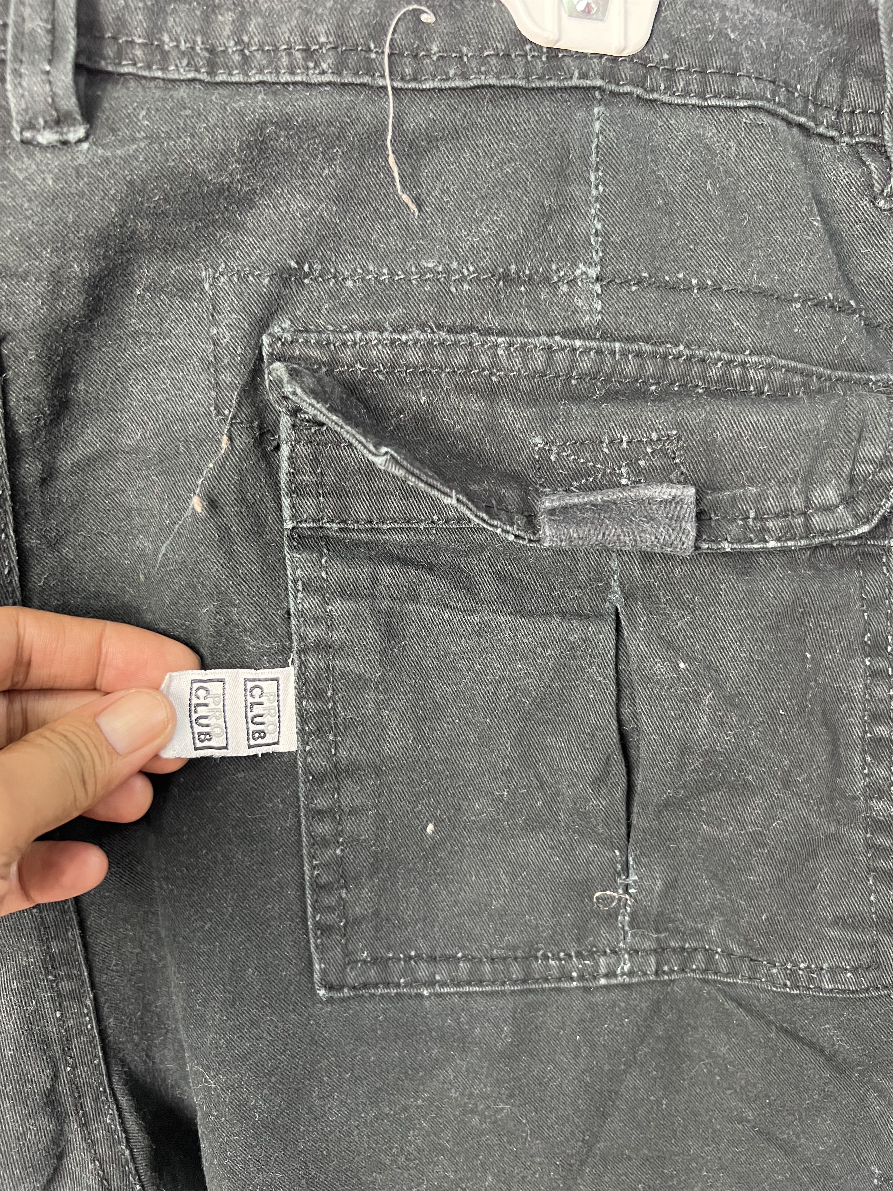 Japanese Brand 🔥Black Pro Club Cargo Pants Size US 41 - 13 Thumbnail