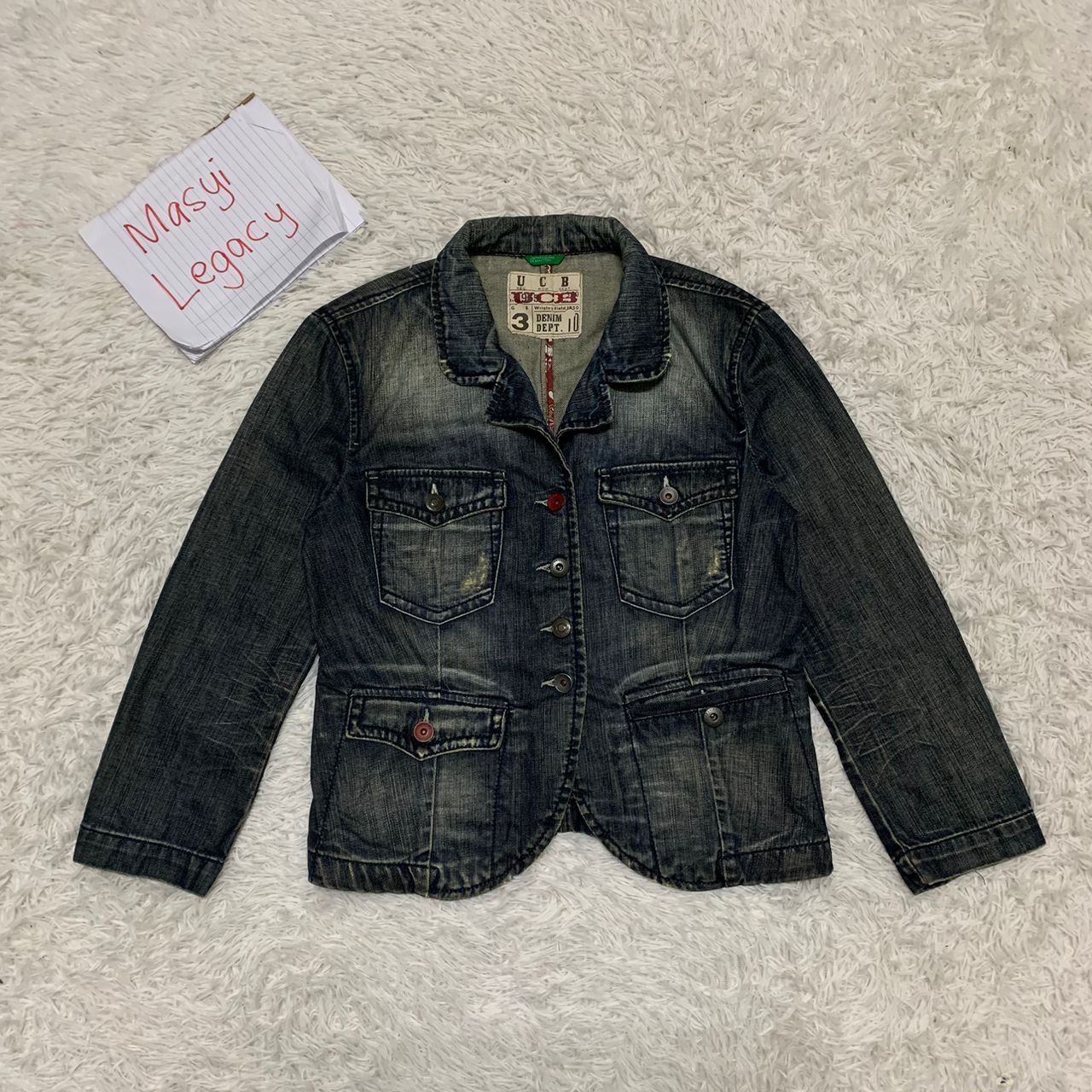 United Colors Of Benetton United Colors of Benetton Denim Jacket Made in Tunisia Size S / US 4 / IT 40 - 1 Thumbnail