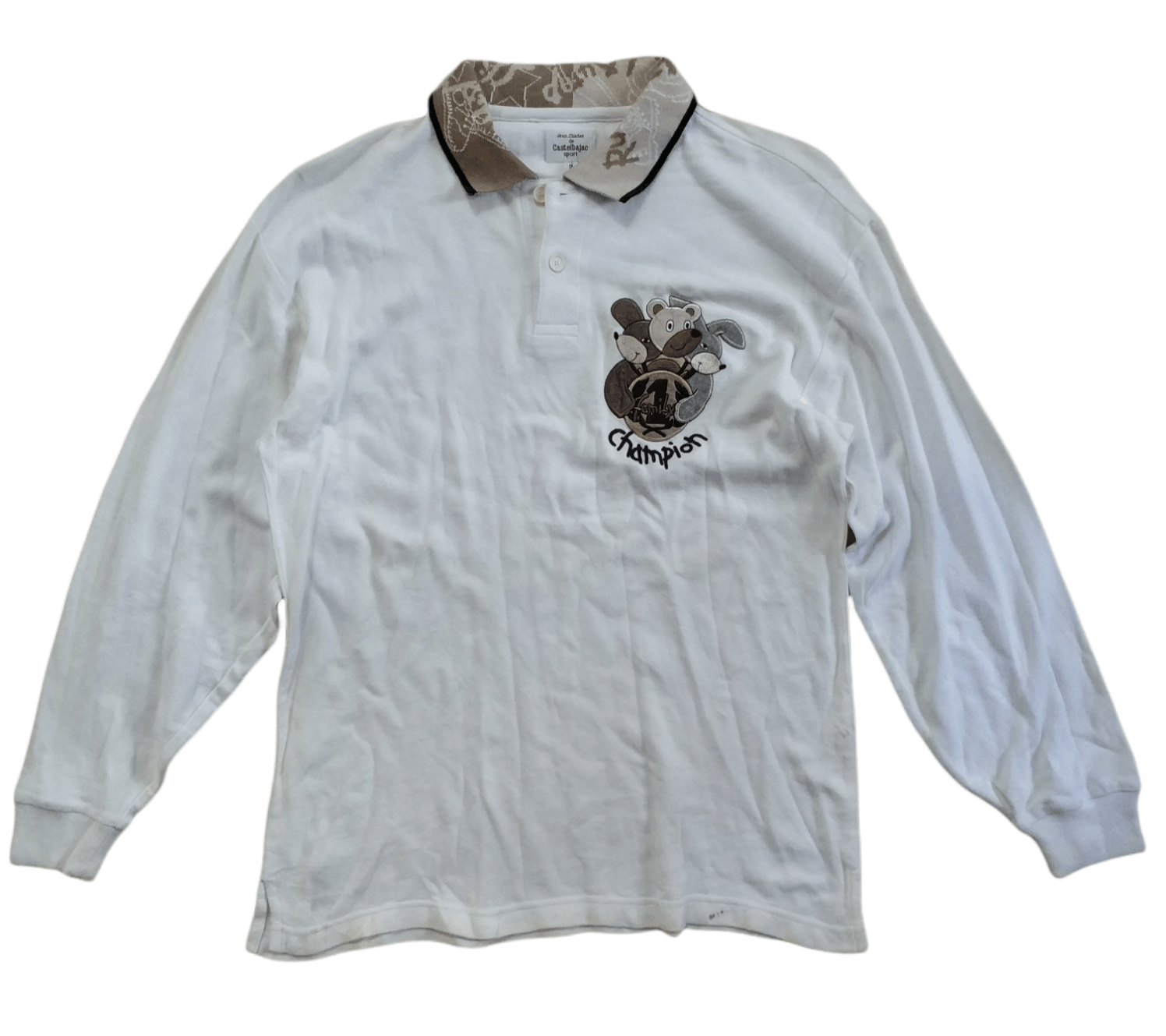 Jean Charles De Castelbajac 🔥White Jean Charles de Castelbajac Champion Long Sleeves Size US M / EU 48-50 / 2 - 1 Thumbnail