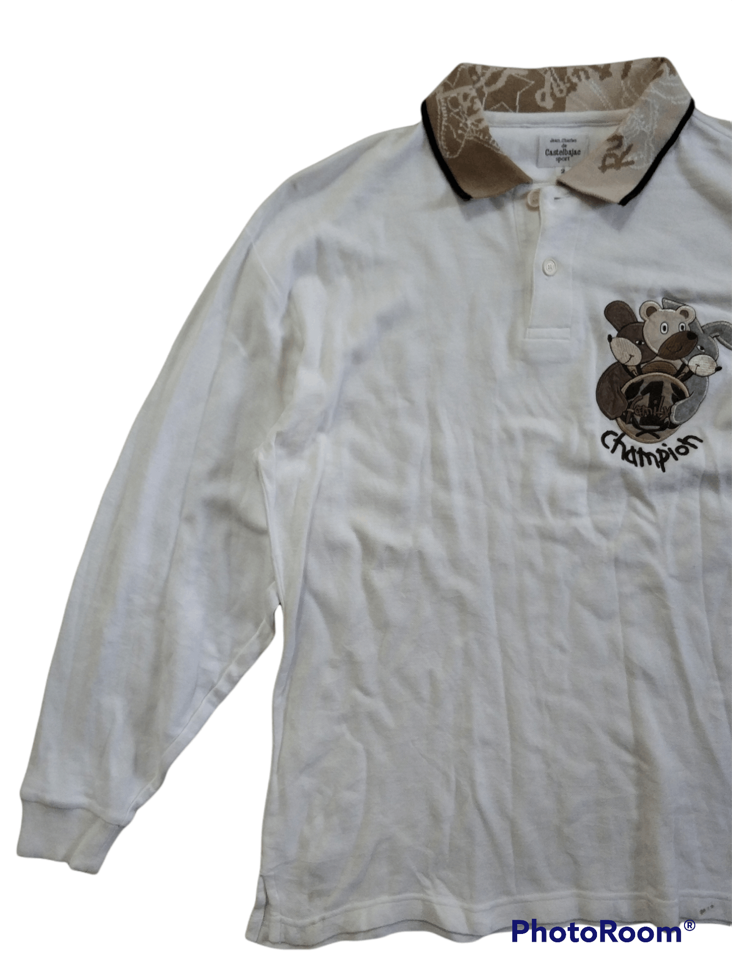 Jean Charles De Castelbajac 🔥White Jean Charles de Castelbajac Champion Long Sleeves Size US M / EU 48-50 / 2 - 4 Thumbnail