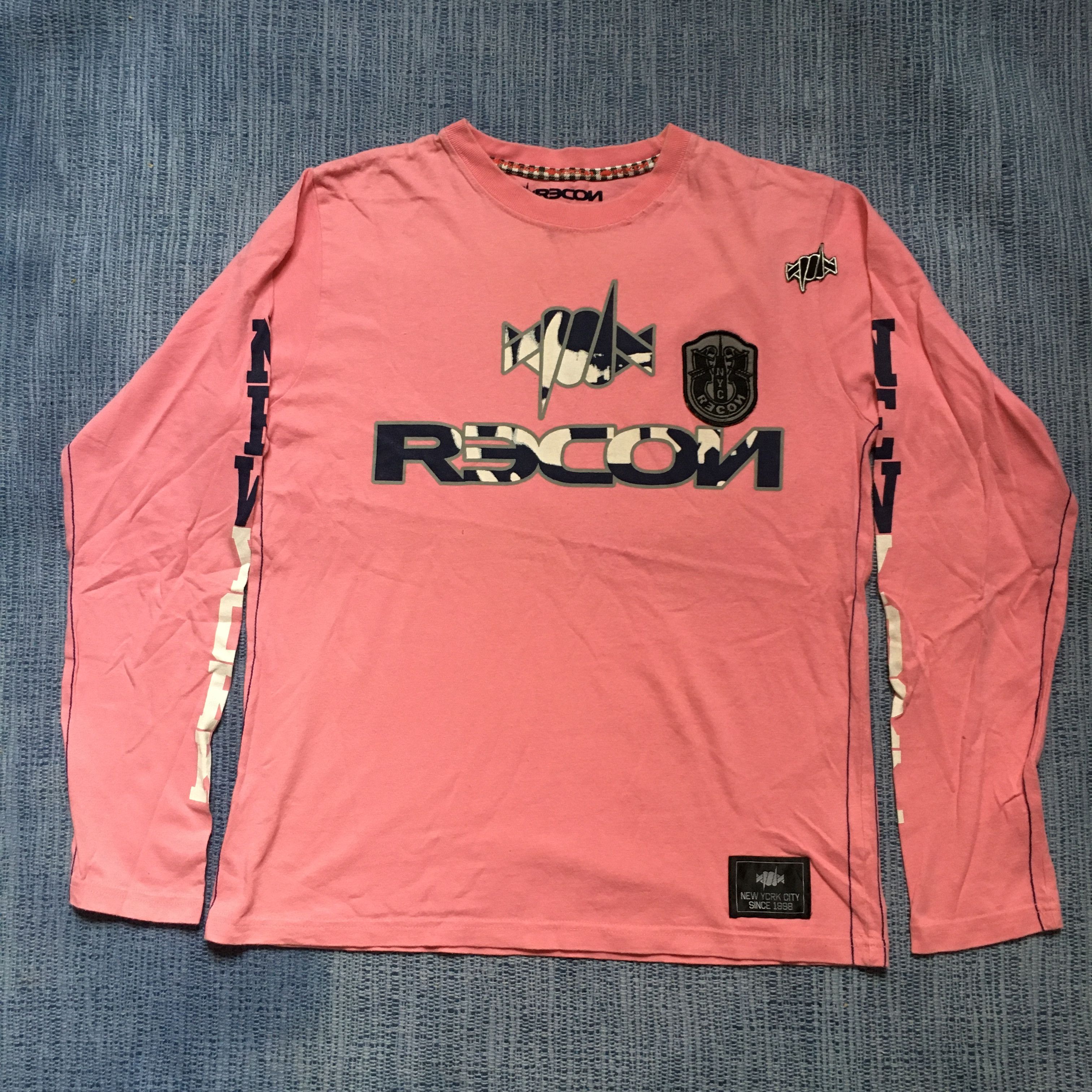 image of Recon Futura 2000 Stash Recon Nyc Tee in Pink, Men's (Size Small)